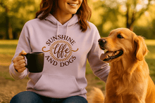 Sun Coffee Dog Hoodie Sweatshirt - Dog Lover Coffee Culture - Purrfect Pet Haven