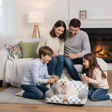 Orthopedic Pet Couch Bed - Machine Washable Non-Slip - Purrfect Pet Haven