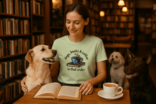Dogs Books Coffee T-Shirt - Literary Pet Parent Lifestyle - Purrfect Pet Haven