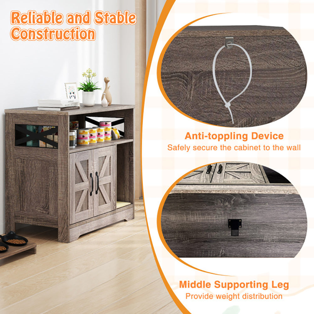 Wefulfil Hidden Cat Litter Box with reliable stable construction, anti-toppling device, and middle supporting leg