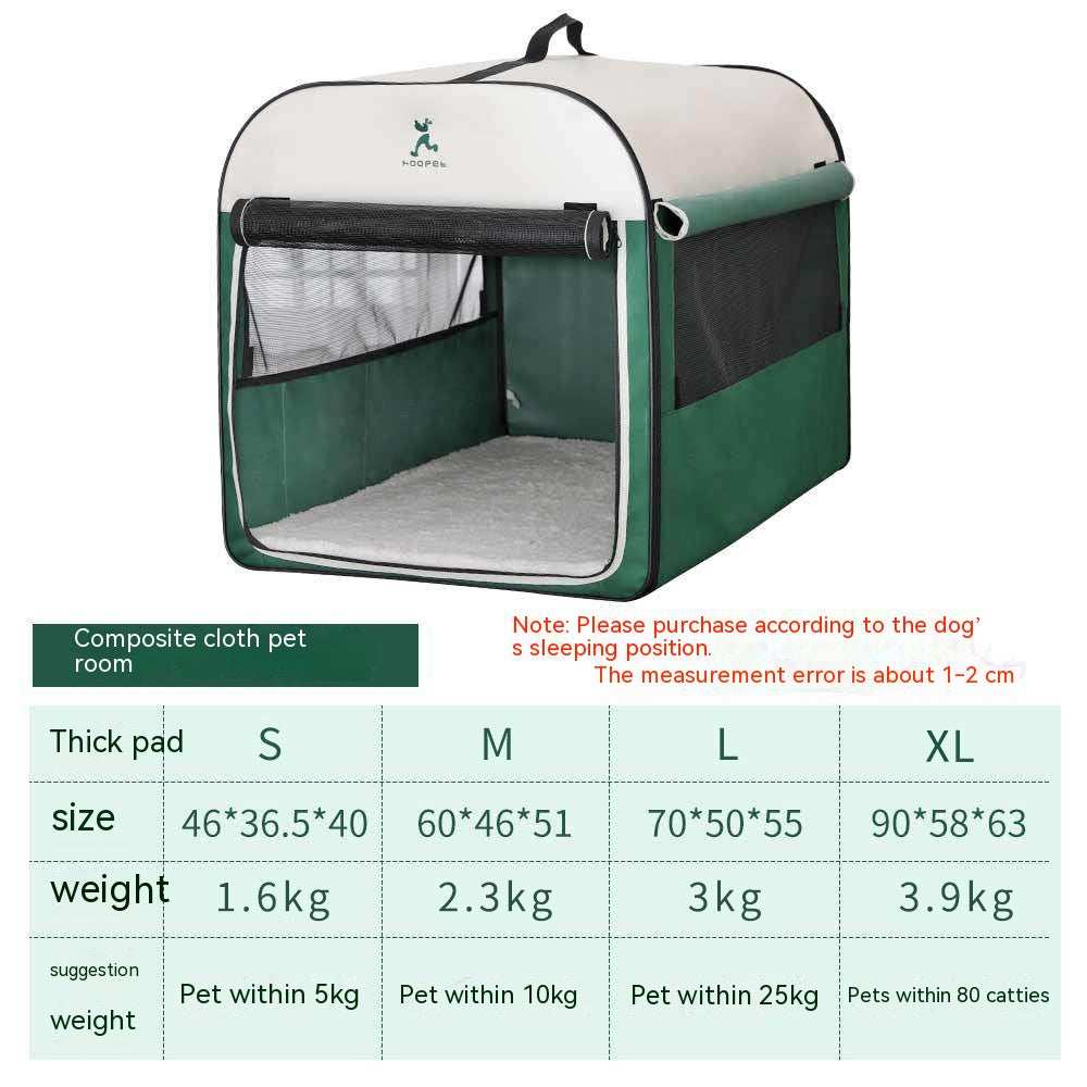 Warm Dog Kennel House - Large Indoor Outdoor Winter Shelter with Anti-Mosquito - Purrfect Pet Haven