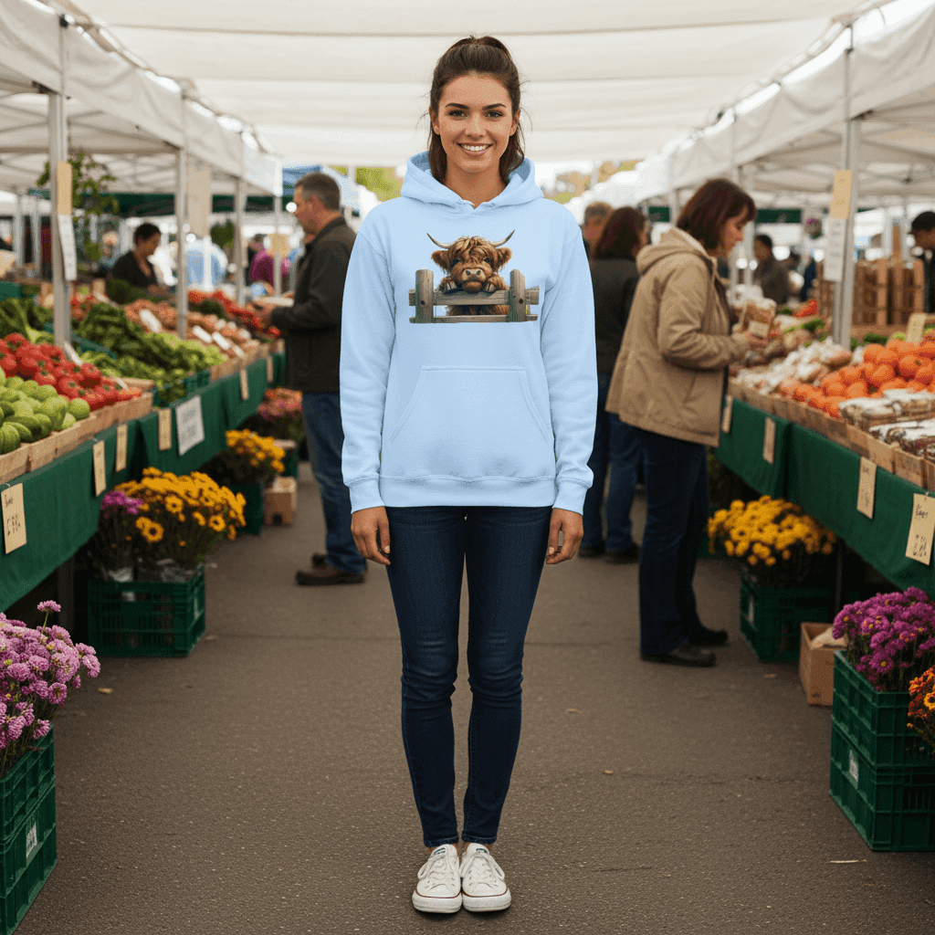 Highland Cow Hoodie with Fluffy Design for Farm Lovers - Purrfect Pet Haven