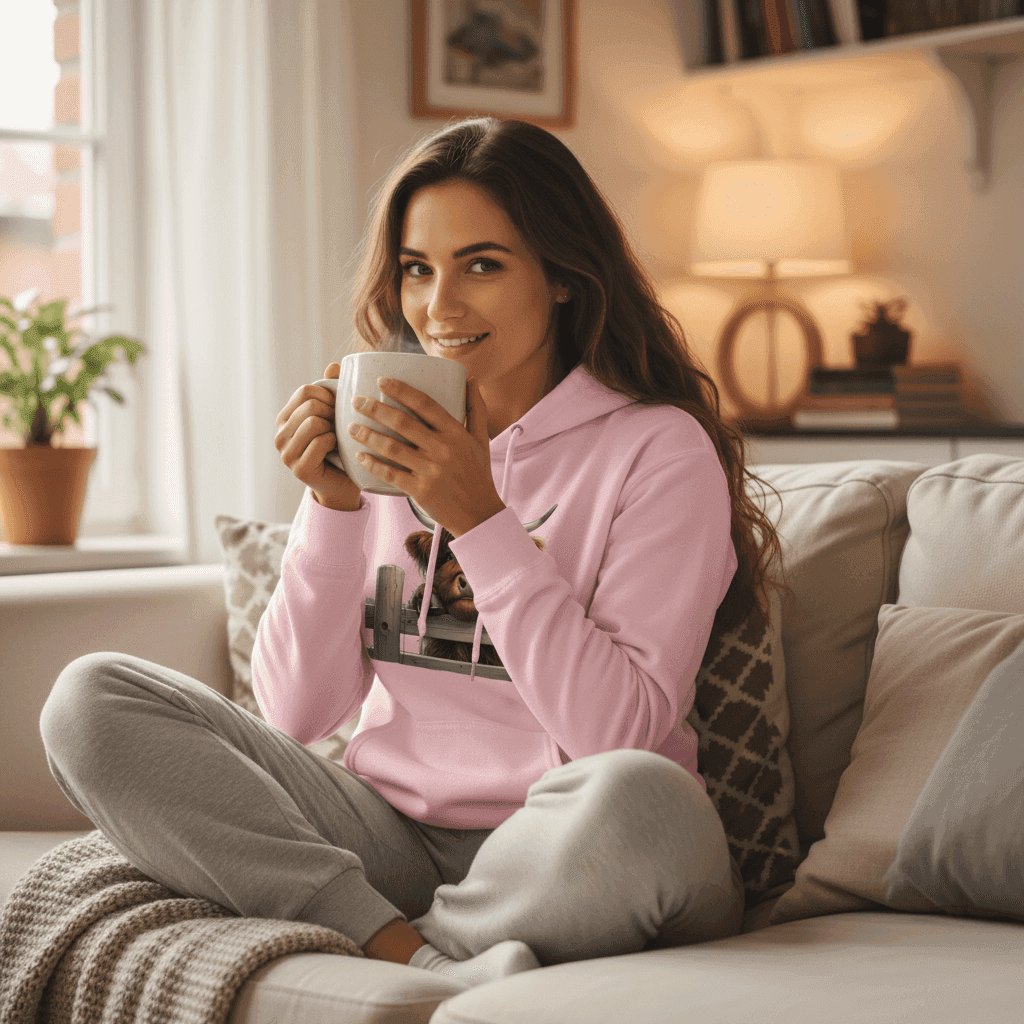 Highland Cow Hoodie with Fluffy Design for Farm Lovers - Purrfect Pet Haven