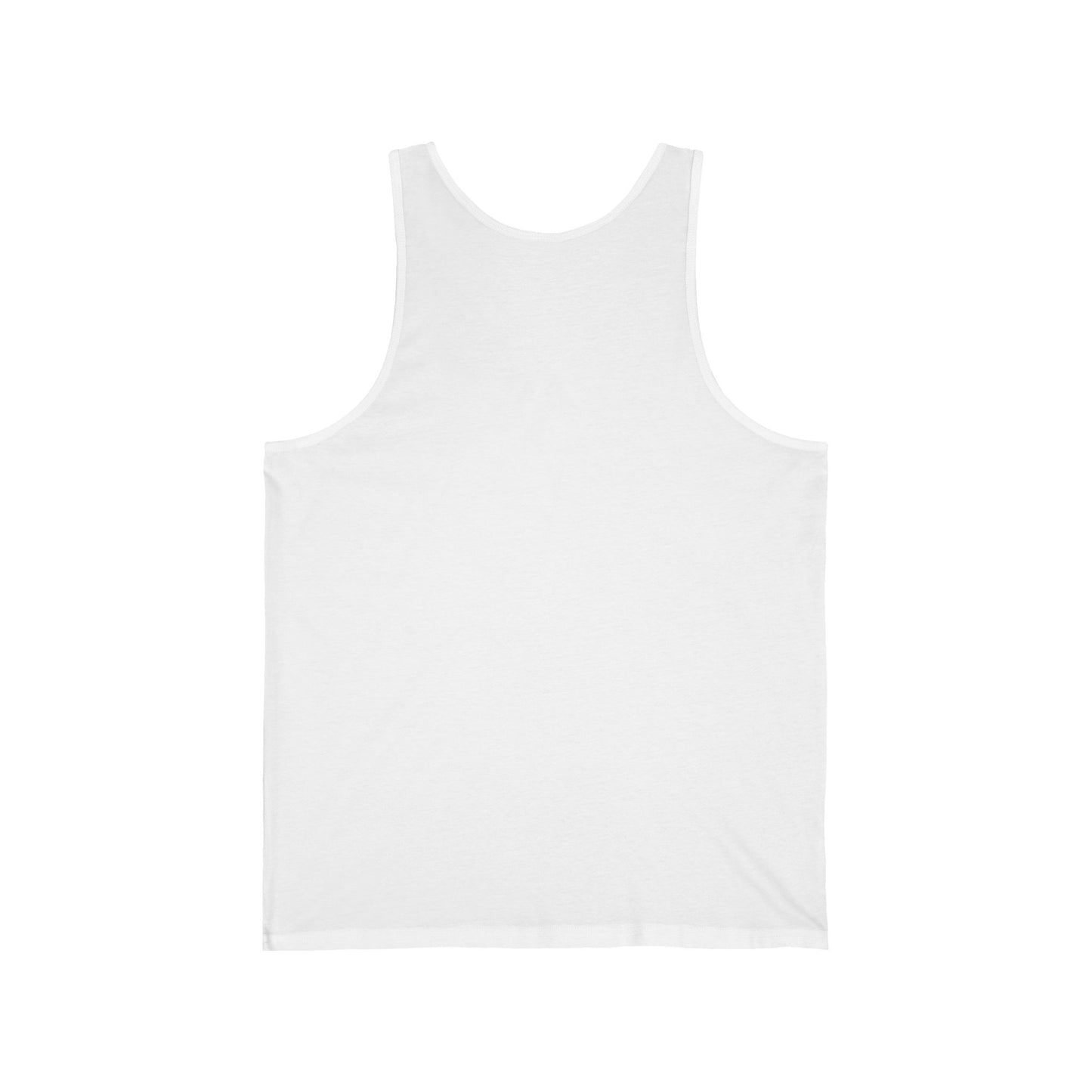 Plain white tank top by Printify with a soft fabric perfect for casual wear Love Has Four Paws