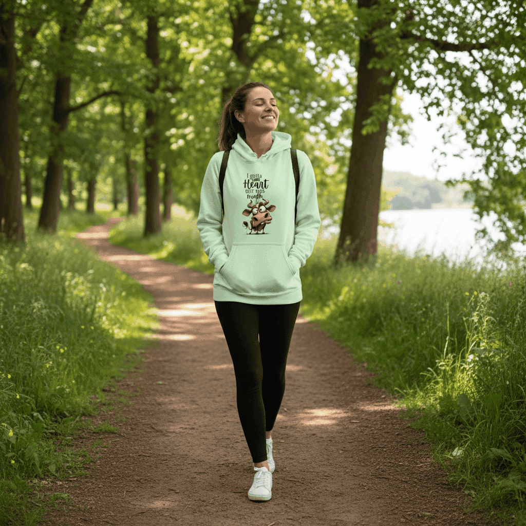 Funny Cow Hoodie - Good Heart But This Mouth Sweatshirt - Purrfect Pet Haven