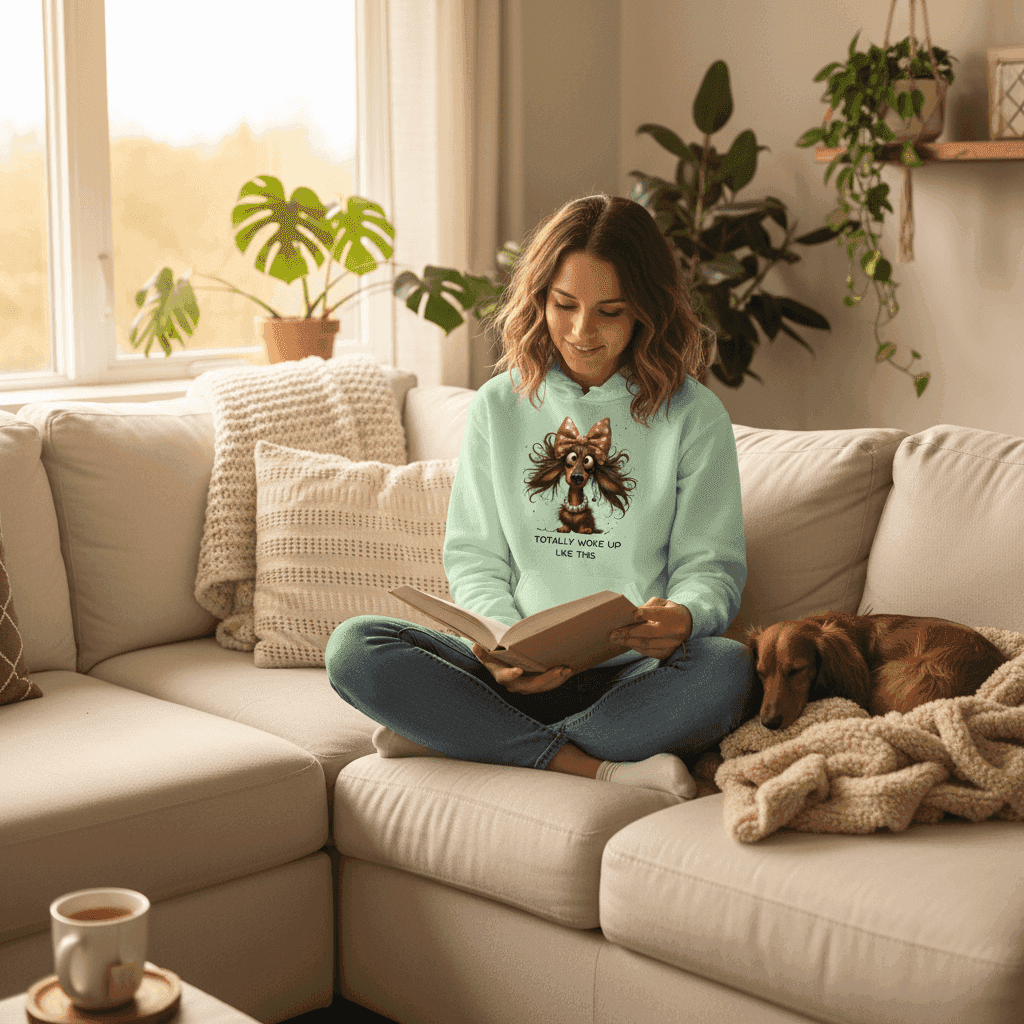 Funny Dog Hoodie - Woke Up Like This Sweatshirt - Purrfect Pet Haven