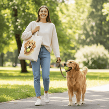 Golden Retriever Tote Bag with Tennis Ball Design - Purrfect Pet Haven