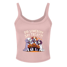 Did Somebody Say Treats Cropped Tank Top - Cute Dog Lover Pet Parent Crop Top - Purrfect Pet Haven