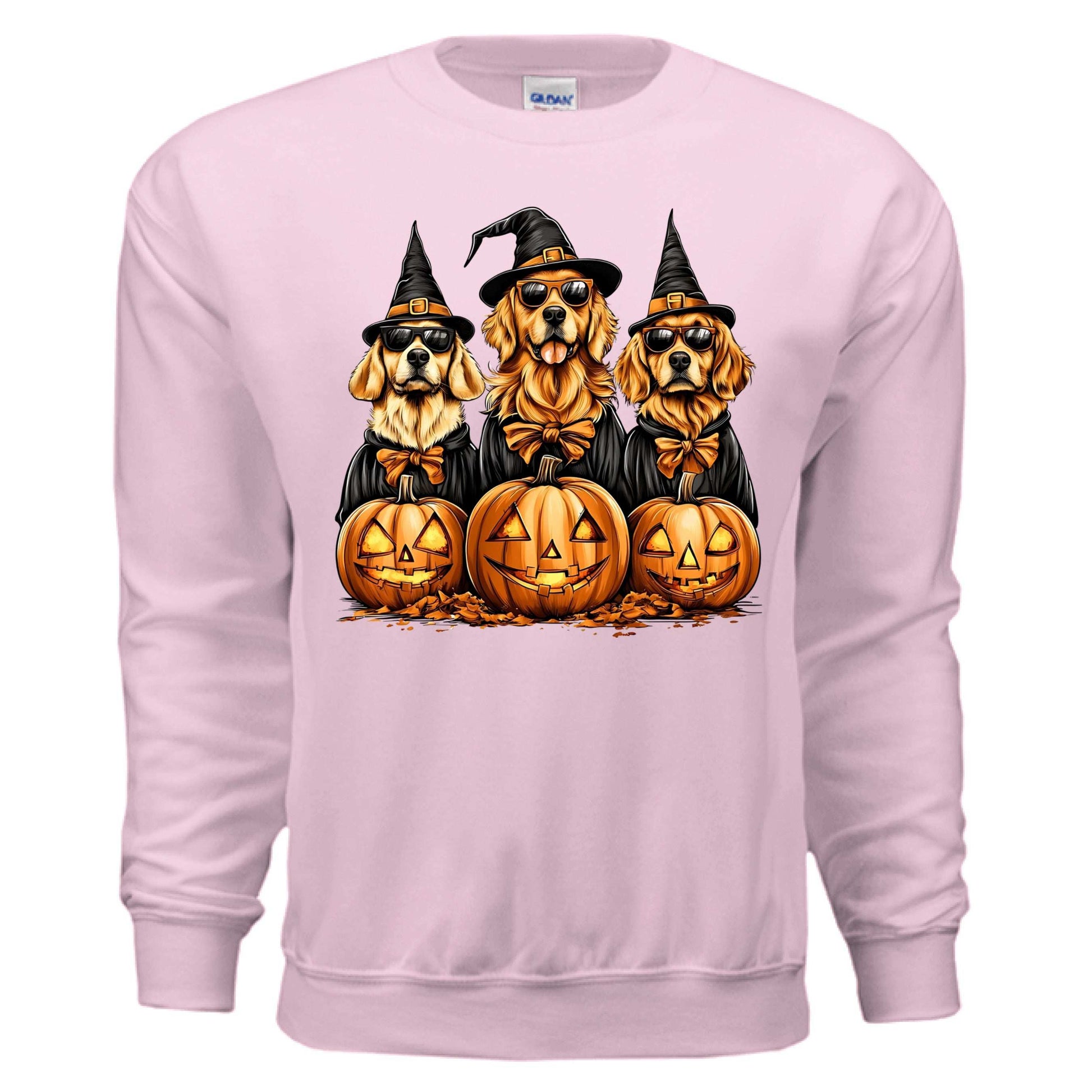 Golden Retriever Halloween Sweatshirt - Witch Dogs - Purrfect Pet Haven