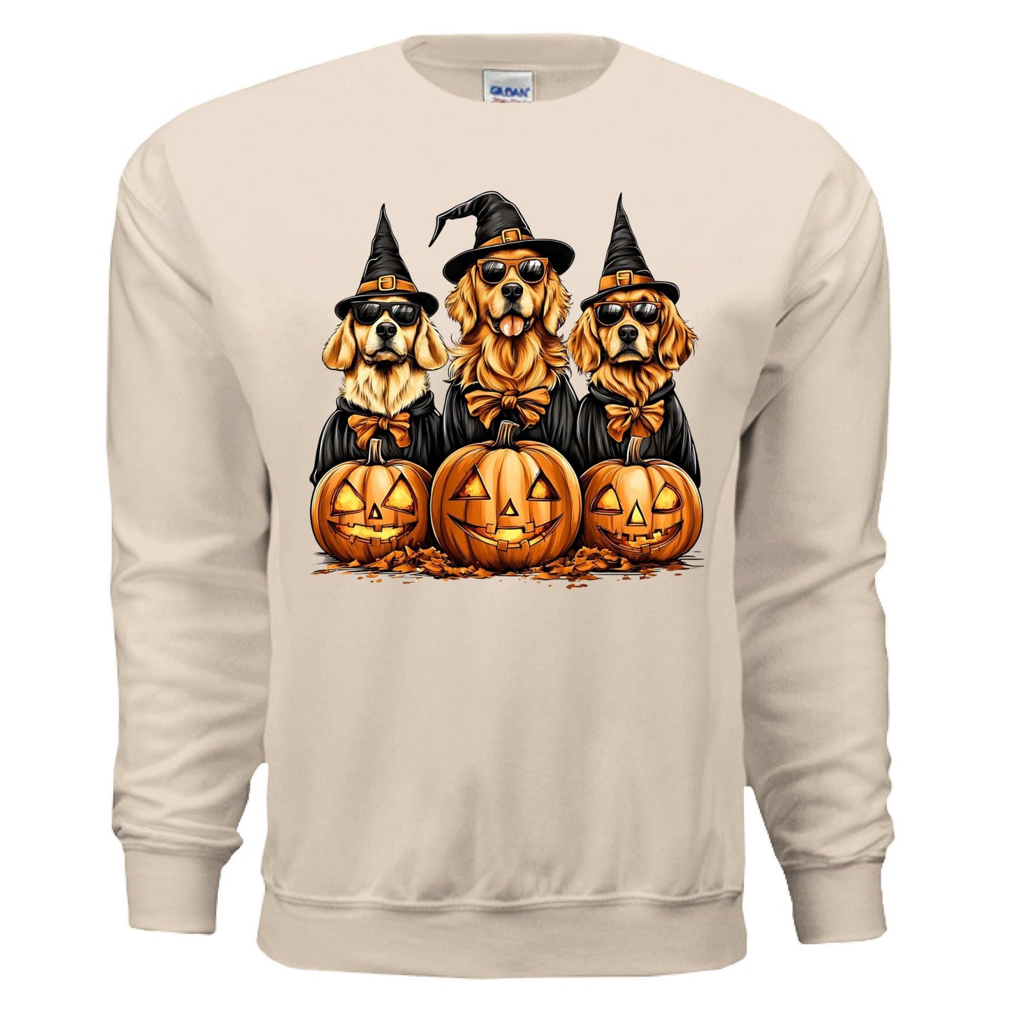 Golden Retriever Halloween Sweatshirt - Witch Dogs - Purrfect Pet Haven