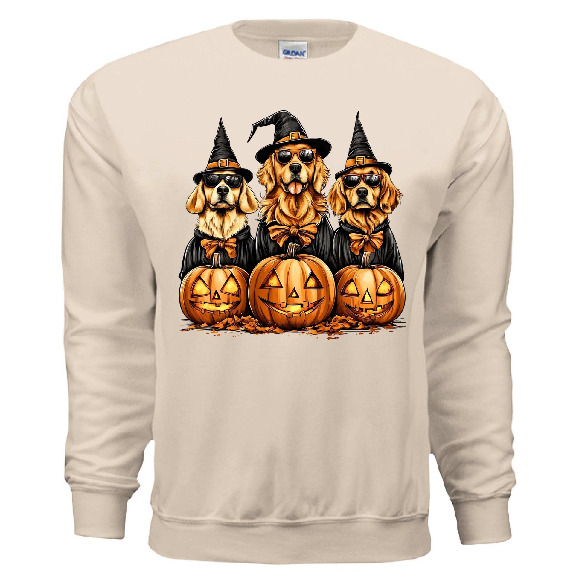Golden Retriever Halloween Sweatshirt - Witch Dogs - Purrfect Pet Haven