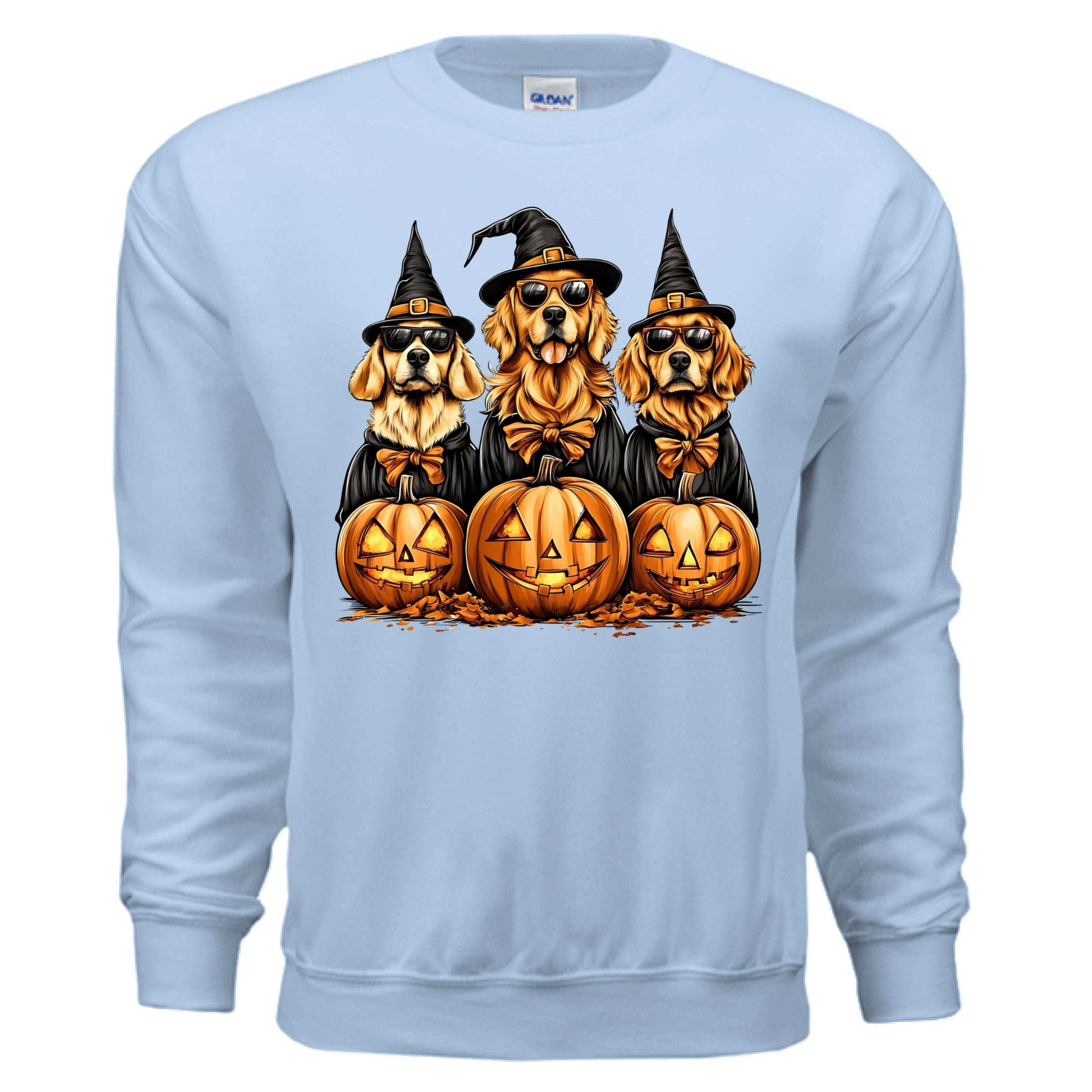 Golden Retriever Halloween Sweatshirt - Witch Dogs - Purrfect Pet Haven