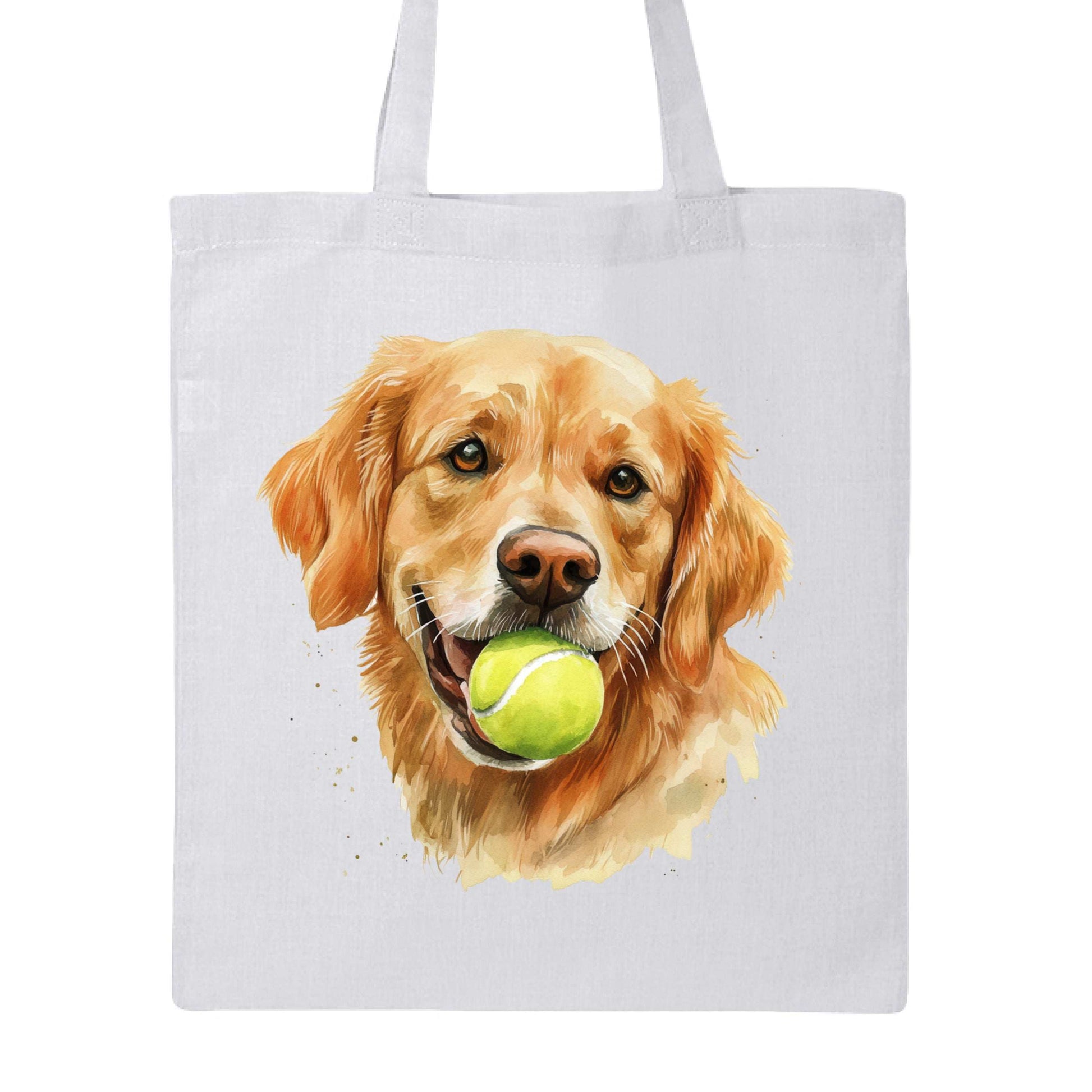 Golden Retriever Tote Bag with Tennis Ball Design - Purrfect Pet Haven