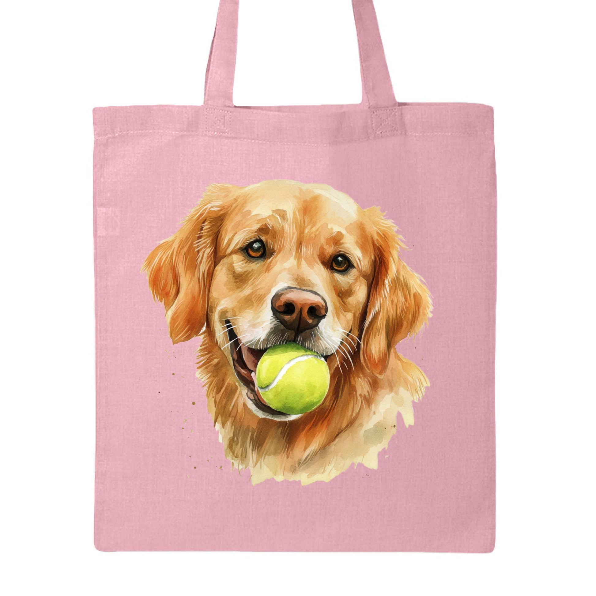 Golden Retriever Tote Bag with Tennis Ball Design - Purrfect Pet Haven