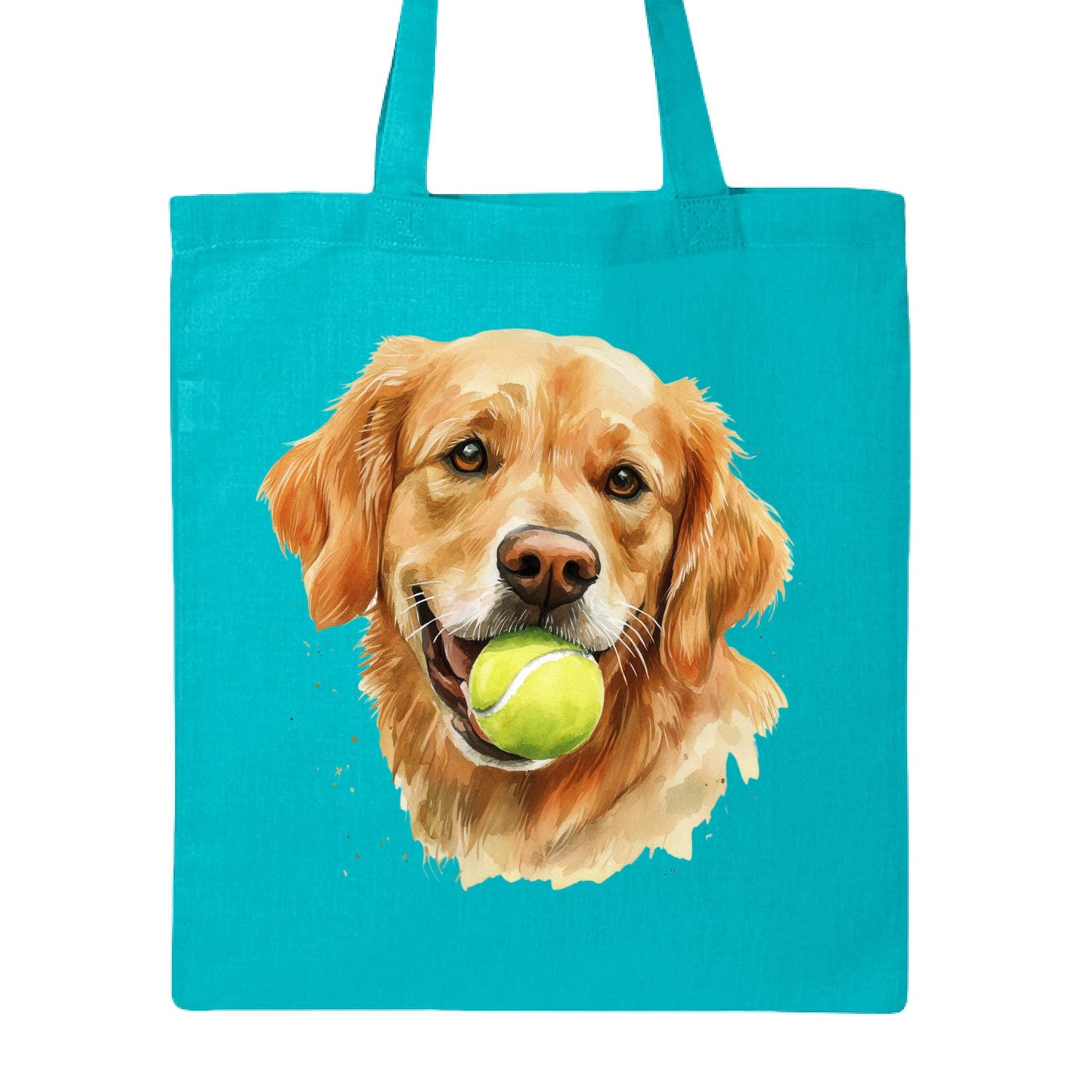 Golden Retriever Tote Bag with Tennis Ball Design - Purrfect Pet Haven