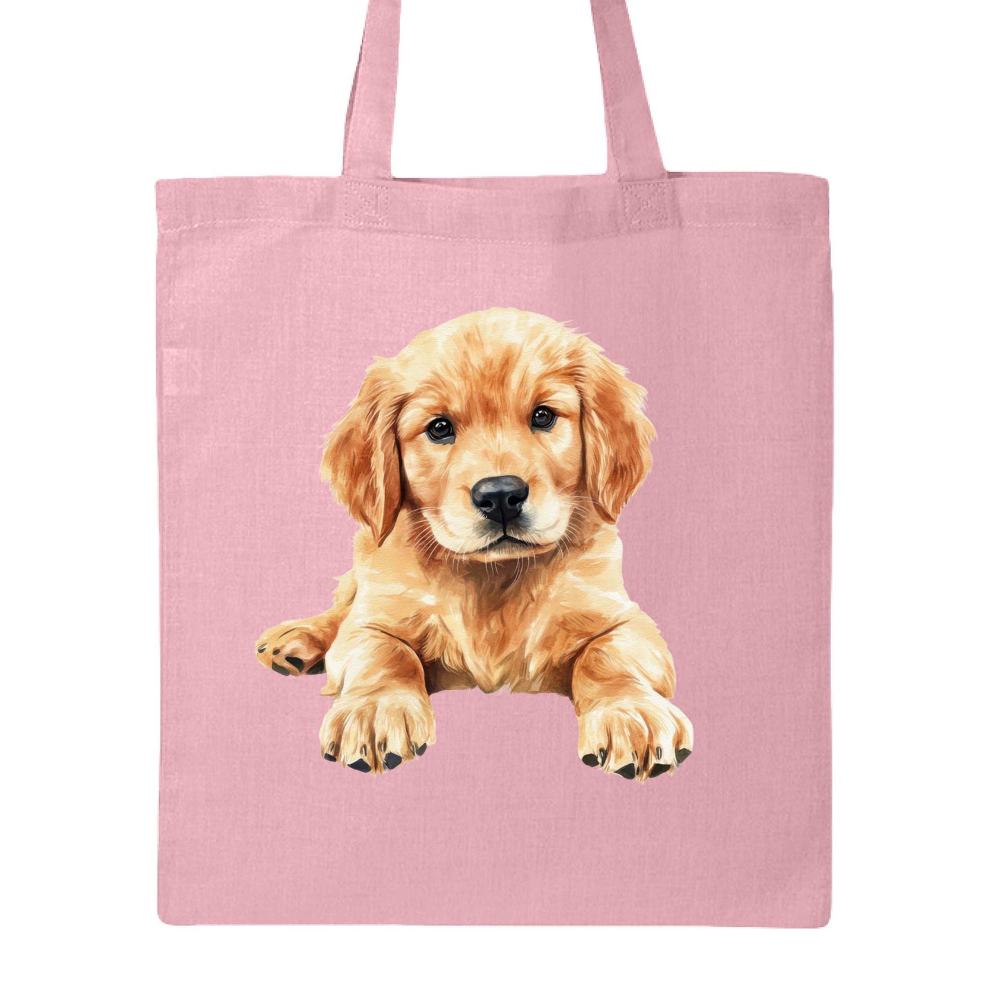 Golden Retriever Puppy Tote Bag - Adorable Baby Dog Canvas - Purrfect Pet Haven