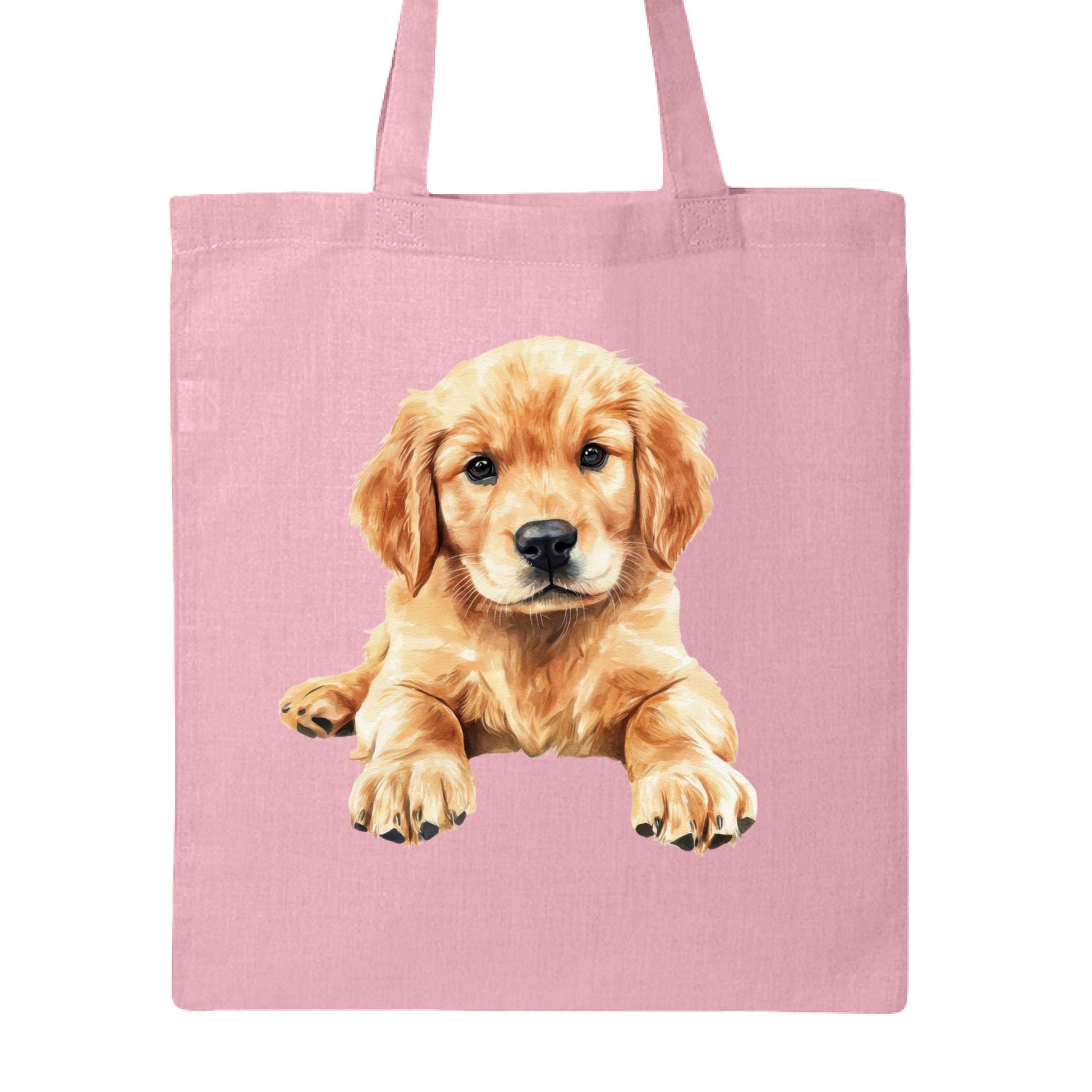 Golden Retriever Puppy Tote Bag - Adorable Baby Dog Canvas - Purrfect Pet Haven