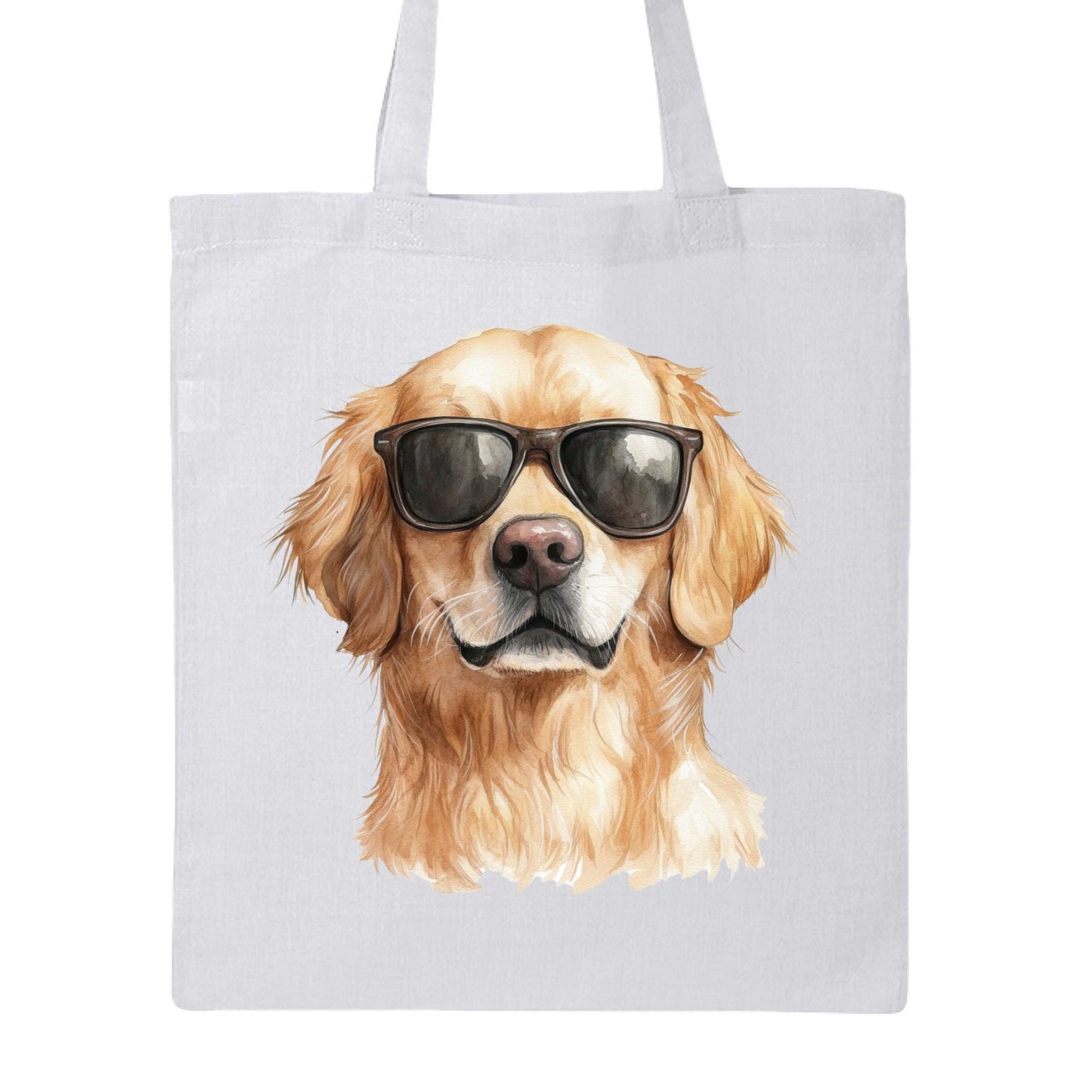 Golden Retriever Sunglasses Tote Bag - Cool Dog Canvas - Purrfect Pet Haven