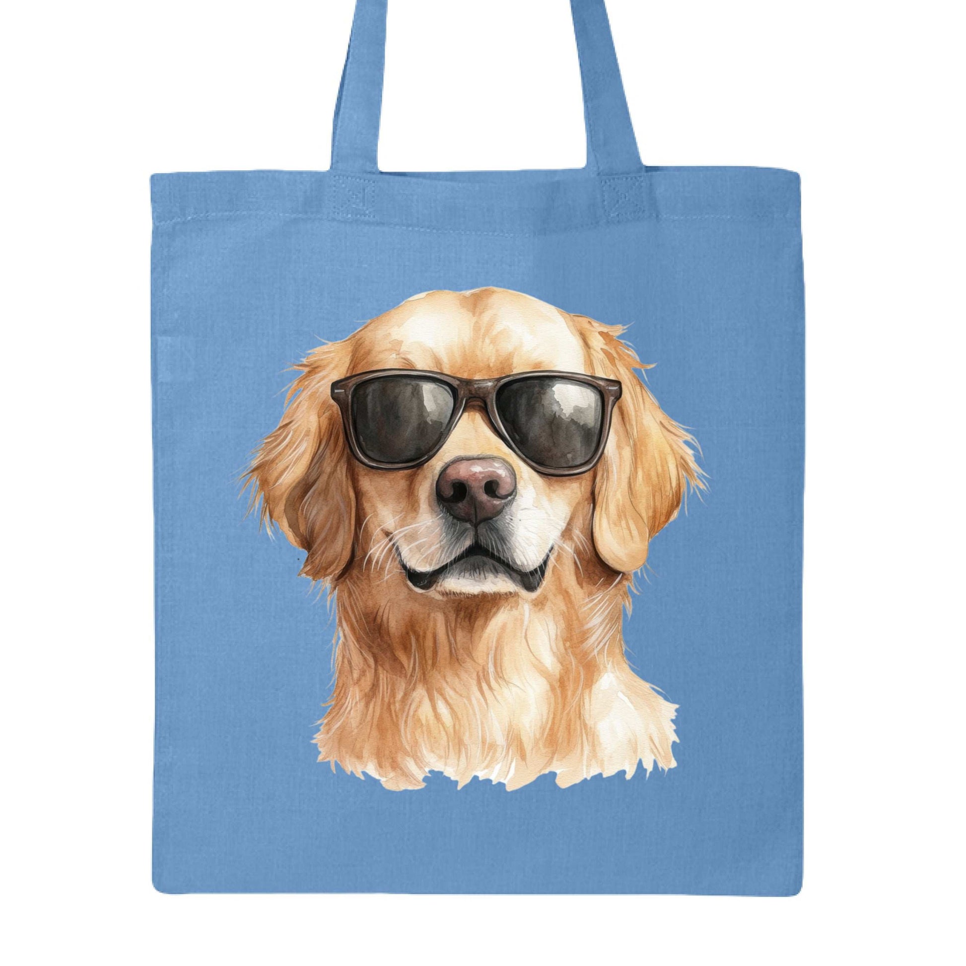 Golden Retriever Sunglasses Tote Bag - Cool Dog Canvas - Purrfect Pet Haven