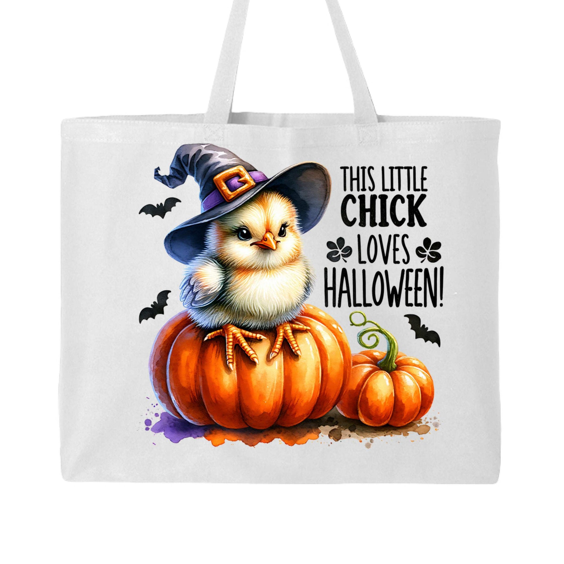 Halloween Chick Tote Bag for Trick-or-Treating - Cute Witch - Purrfect Pet Haven