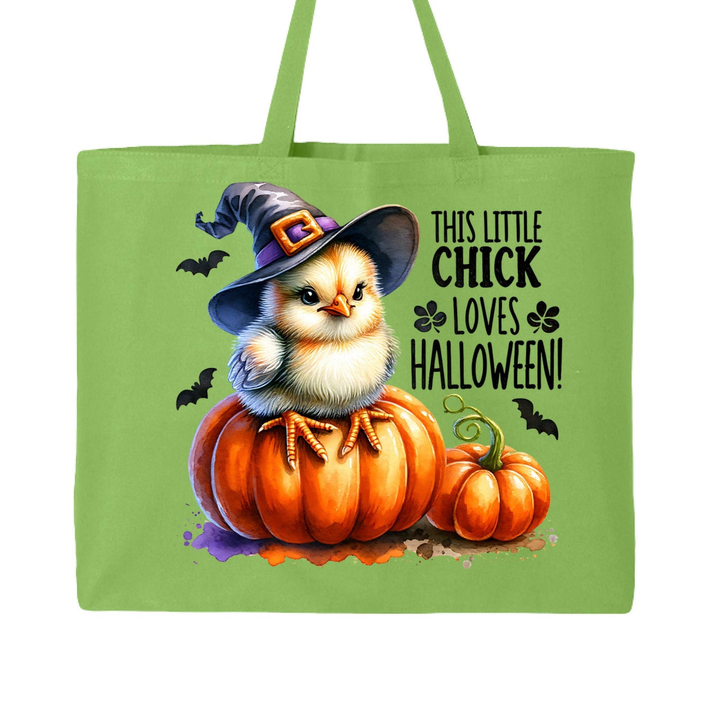 Halloween Chick Tote Bag for Trick-or-Treating - Cute Witch - Purrfect Pet Haven