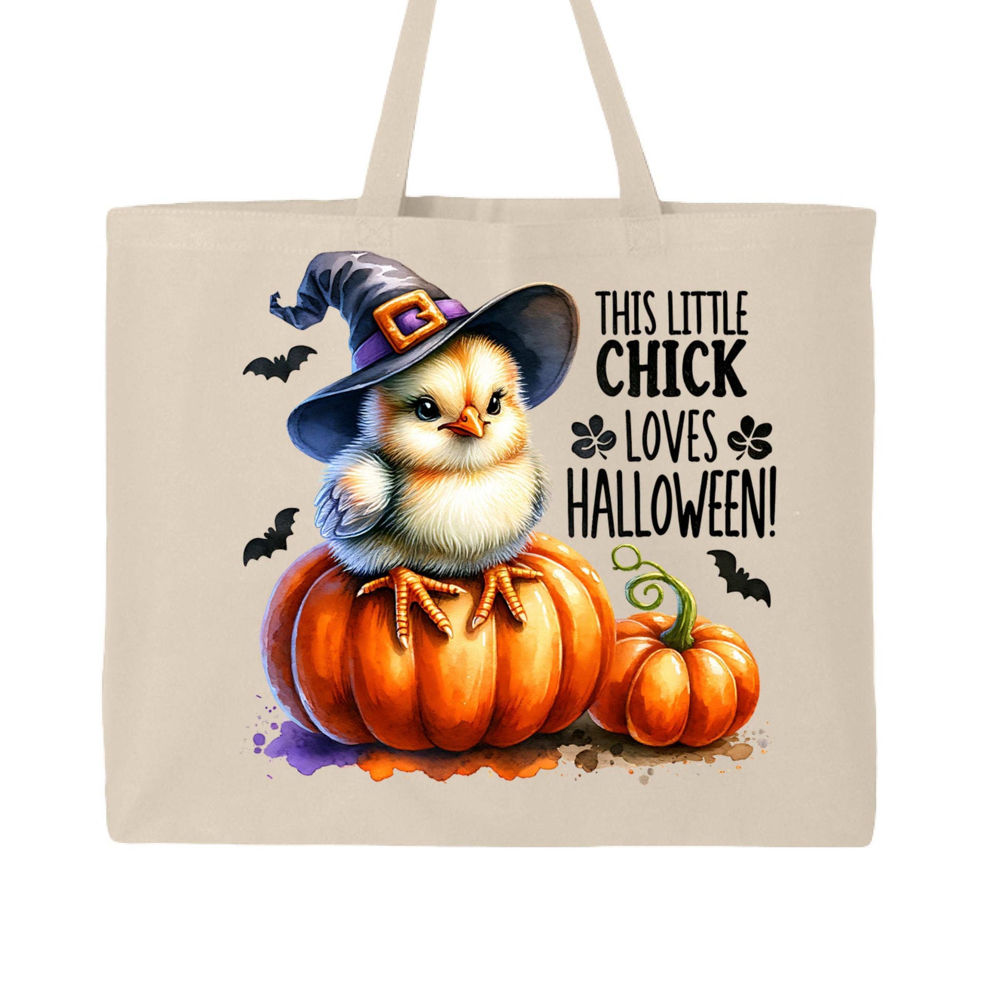 Halloween Chick Tote Bag for Trick-or-Treating - Cute Witch - Purrfect Pet Haven