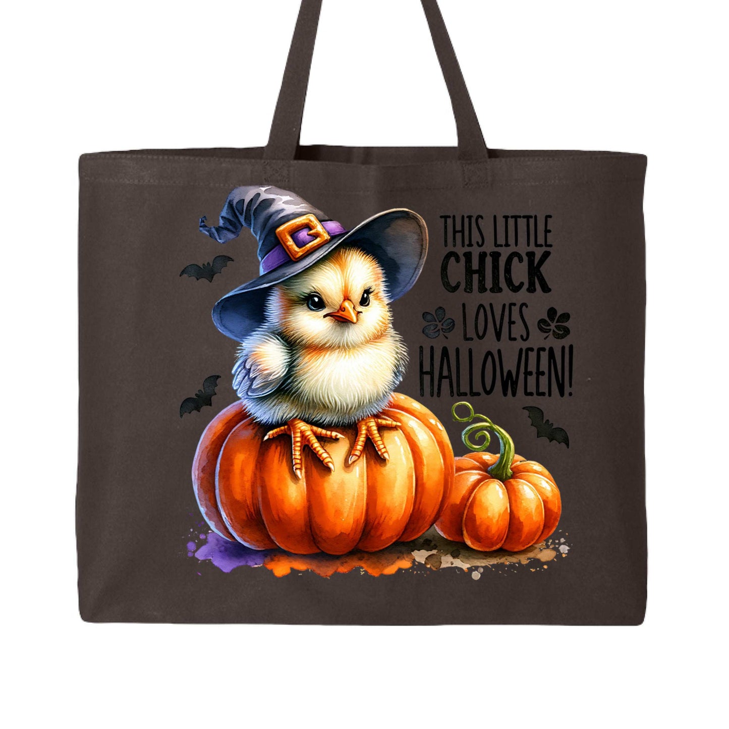 Halloween Chick Tote Bag for Trick-or-Treating - Cute Witch - Purrfect Pet Haven
