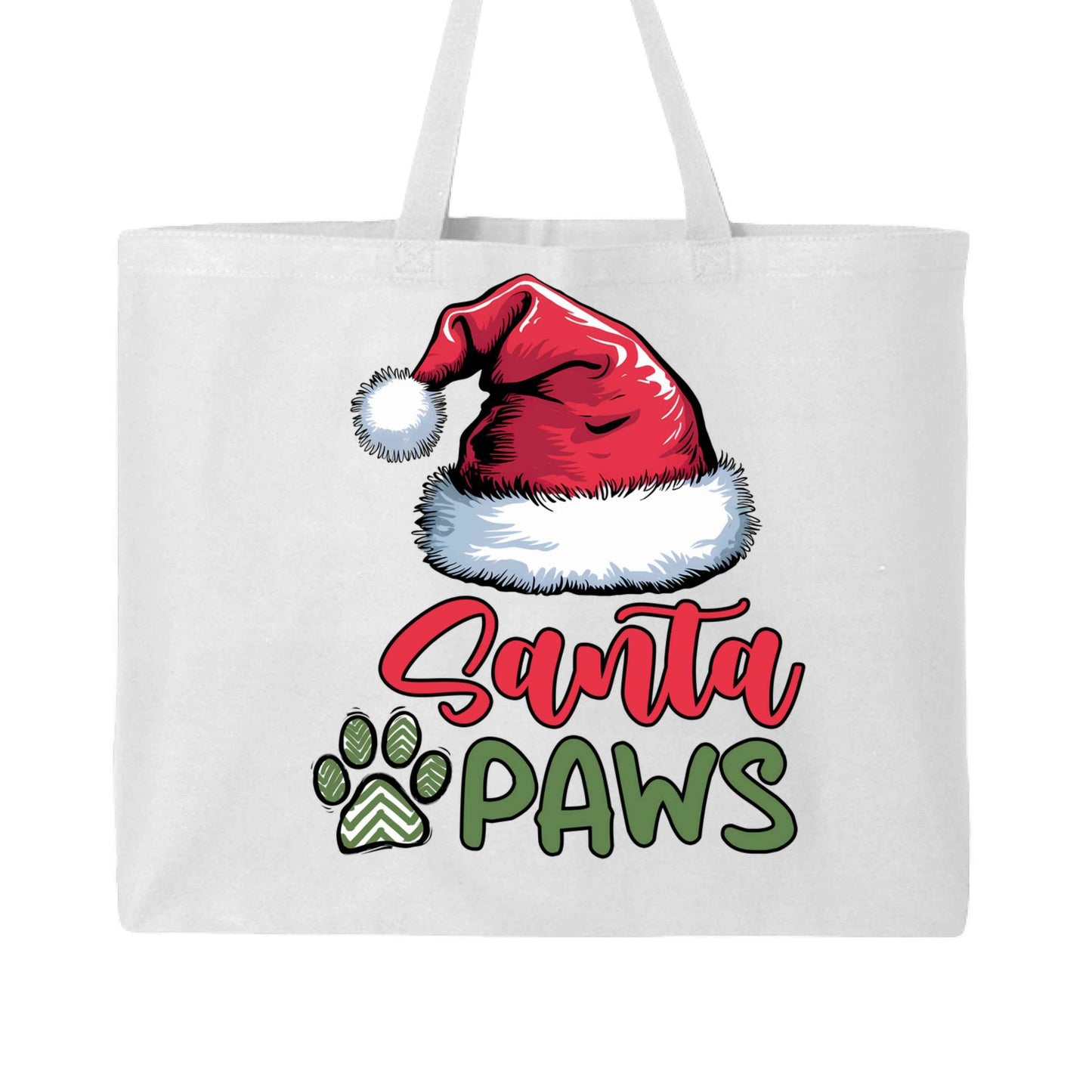 Santa Paws Holiday Tote with Santa Hat for Dog Lovers - Purrfect Pet Haven