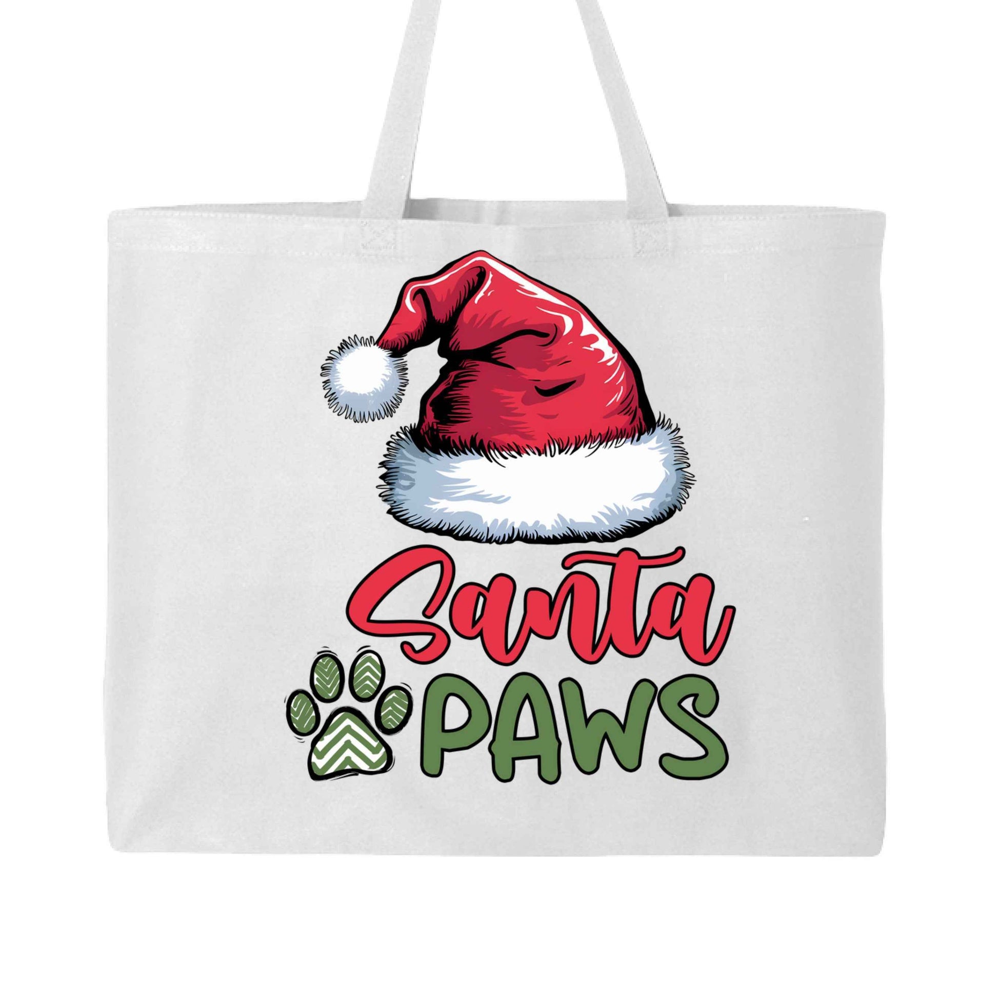 Santa Paws Holiday Tote with Santa Hat for Dog Lovers - Purrfect Pet Haven