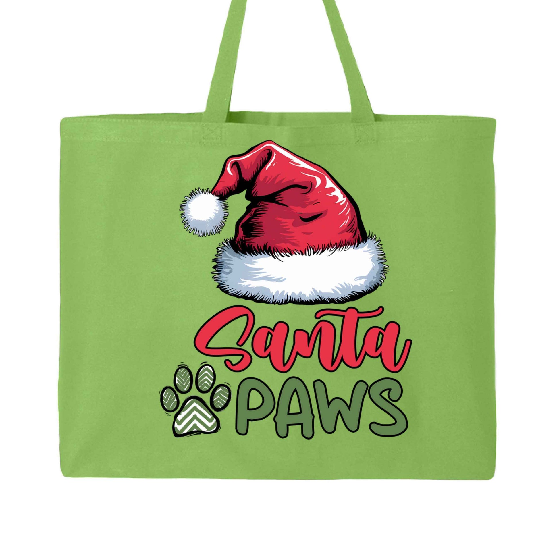 Santa Paws Holiday Tote with Santa Hat for Dog Lovers - Purrfect Pet Haven