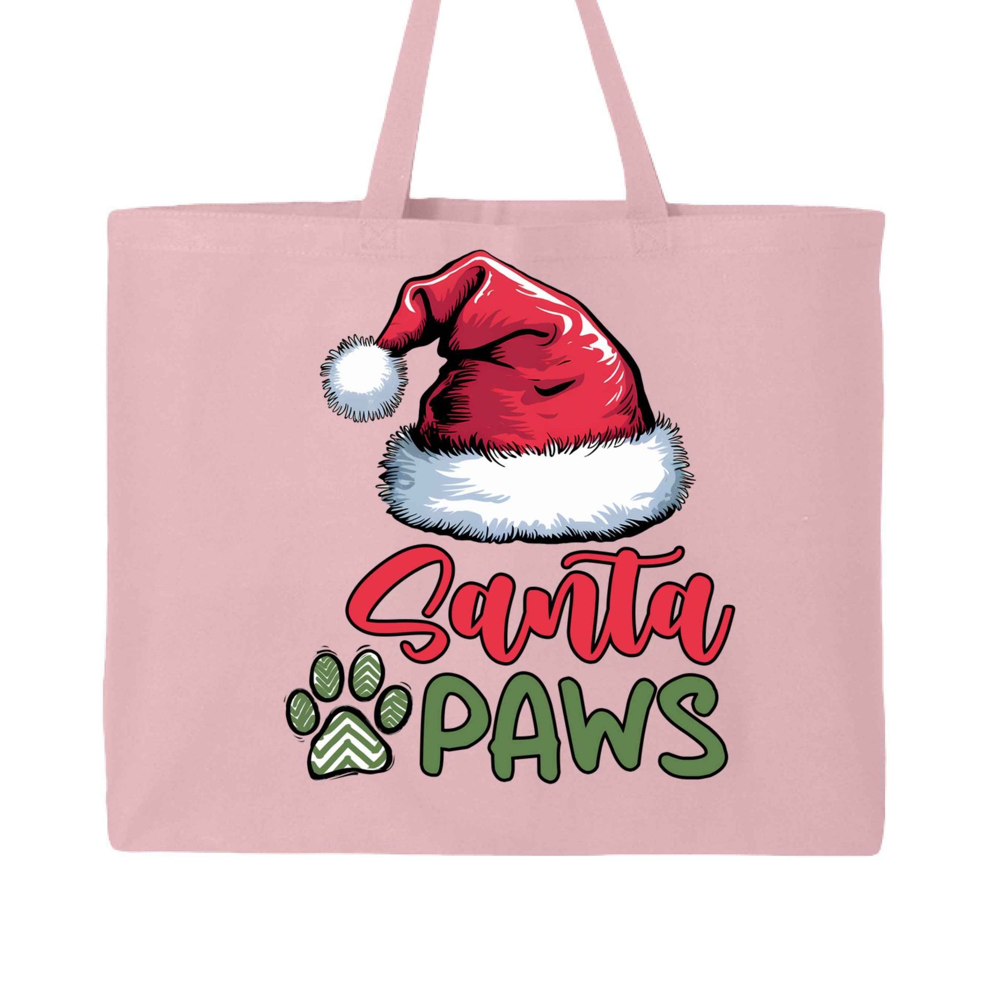 Santa Paws Holiday Tote with Santa Hat for Dog Lovers - Purrfect Pet Haven