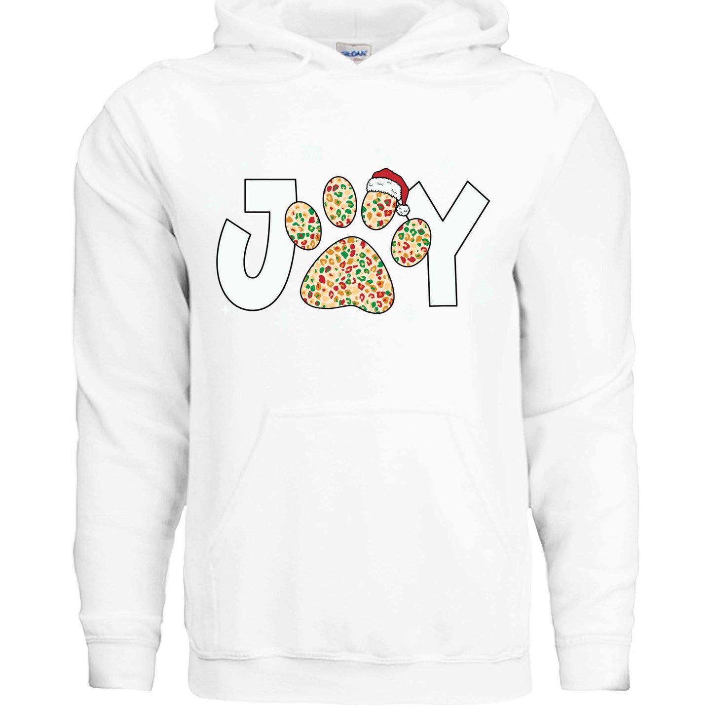 Joy Paw Hoodie - Festive Christmas Pet Lover Sweatshirt - Purrfect Pet Haven