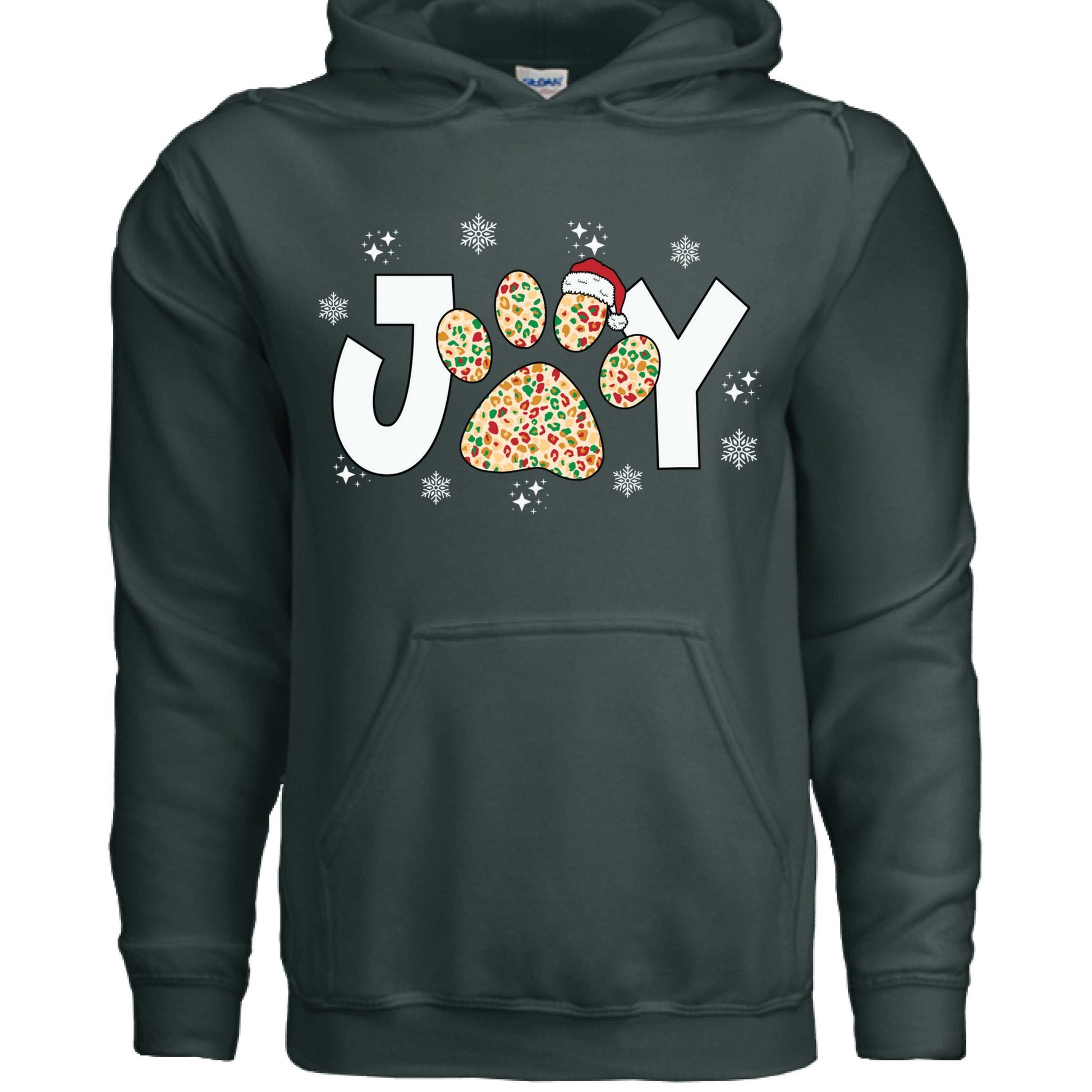Joy Paw Hoodie - Festive Christmas Pet Lover Sweatshirt - Purrfect Pet Haven