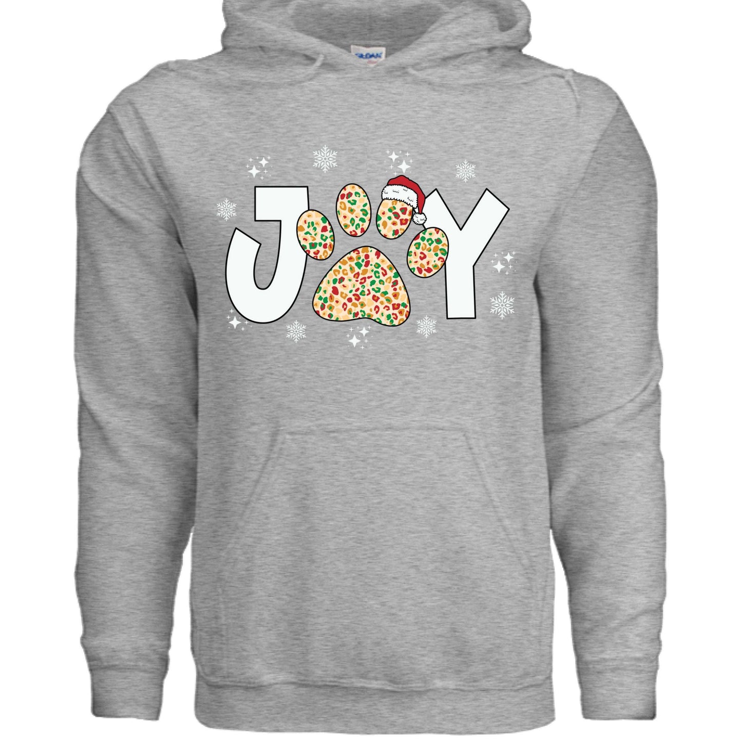 Joy Paw Hoodie - Festive Christmas Pet Lover Sweatshirt - Purrfect Pet Haven