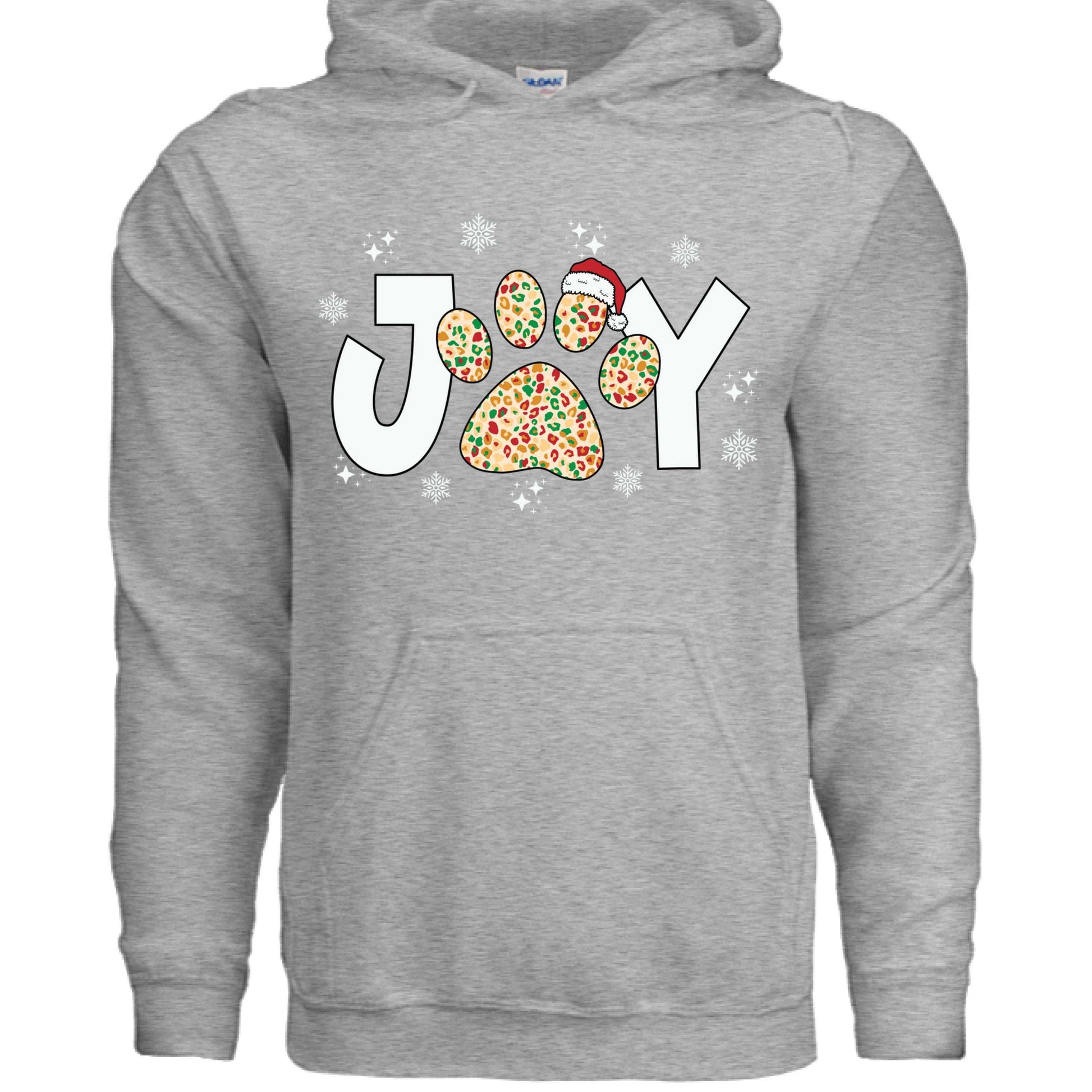 Joy Paw Hoodie - Festive Christmas Pet Lover Sweatshirt - Purrfect Pet Haven