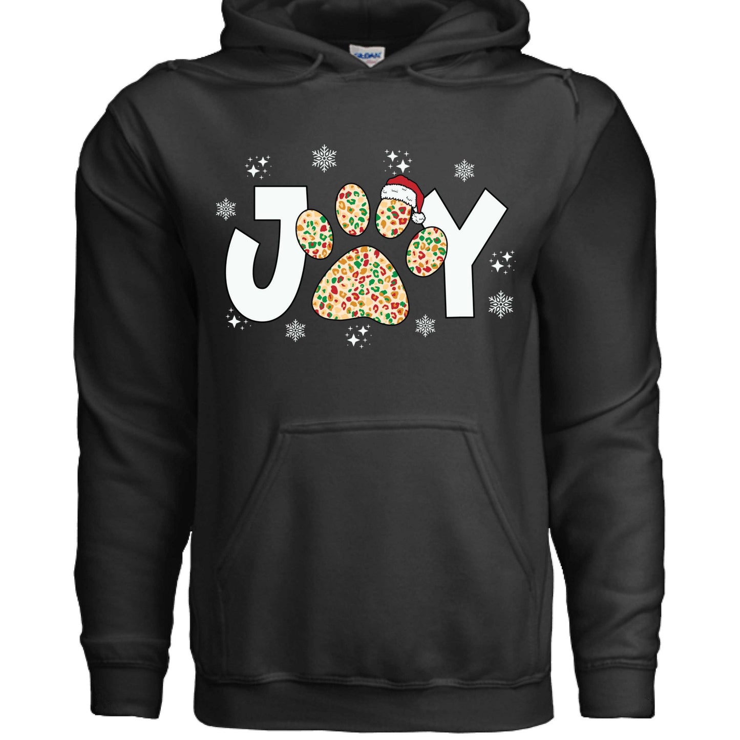 Joy Paw Hoodie - Festive Christmas Pet Lover Sweatshirt - Purrfect Pet Haven