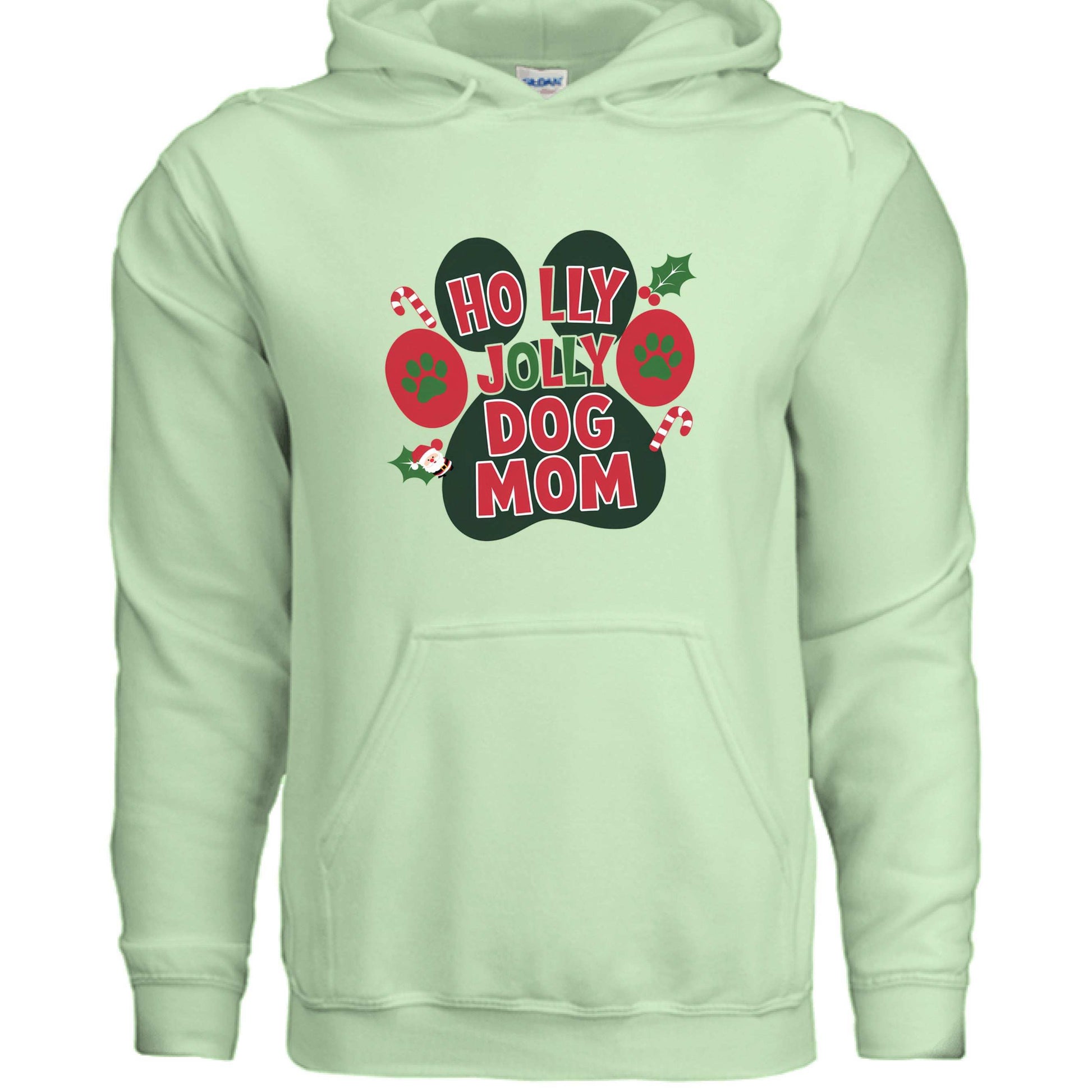 Holly Dog Mom Hoodie - Festive Christmas Pet Lover Gift - Purrfect Pet Haven