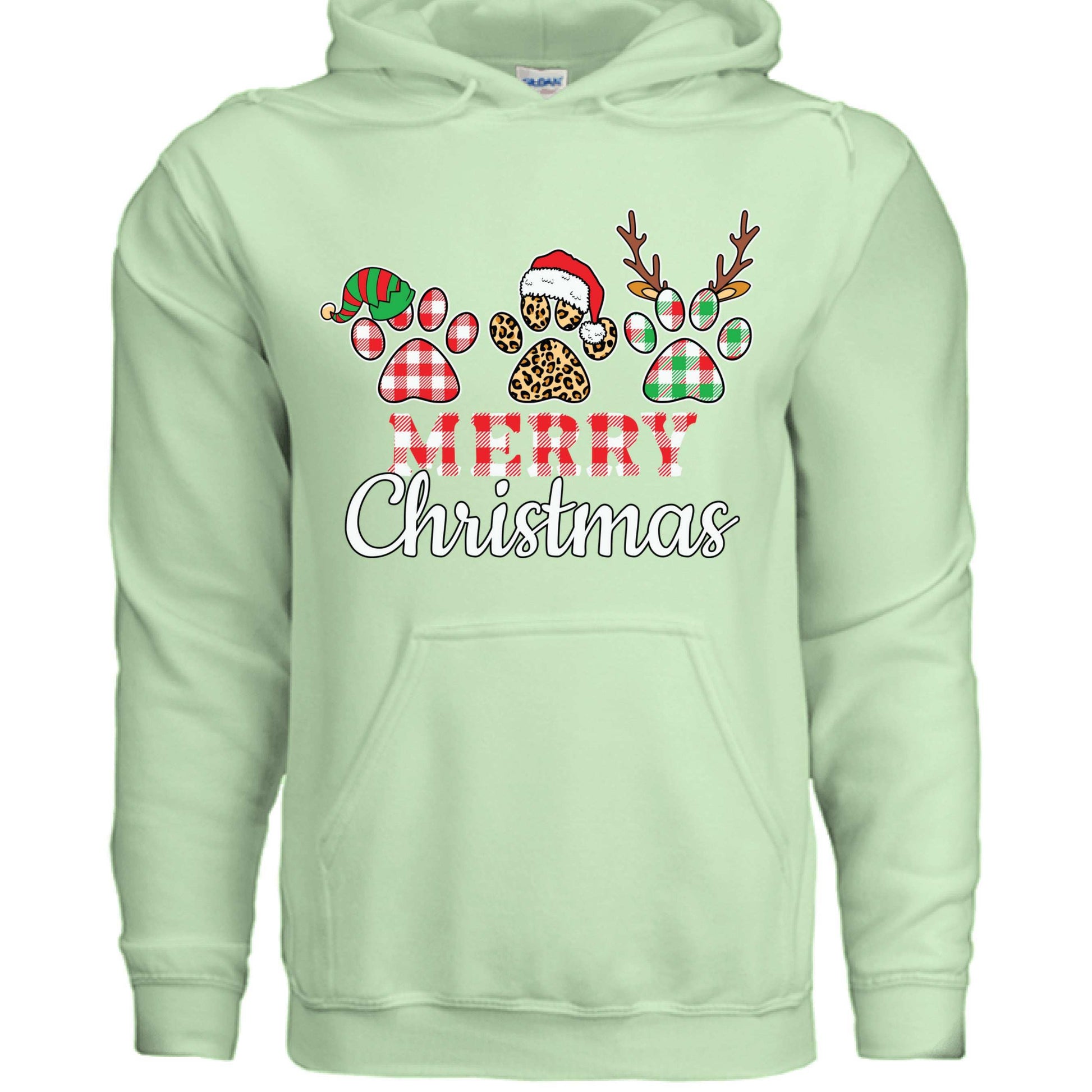 Merry Paws Hoodie - Cute Christmas Pet Lover Sweatshirt - Purrfect Pet Haven