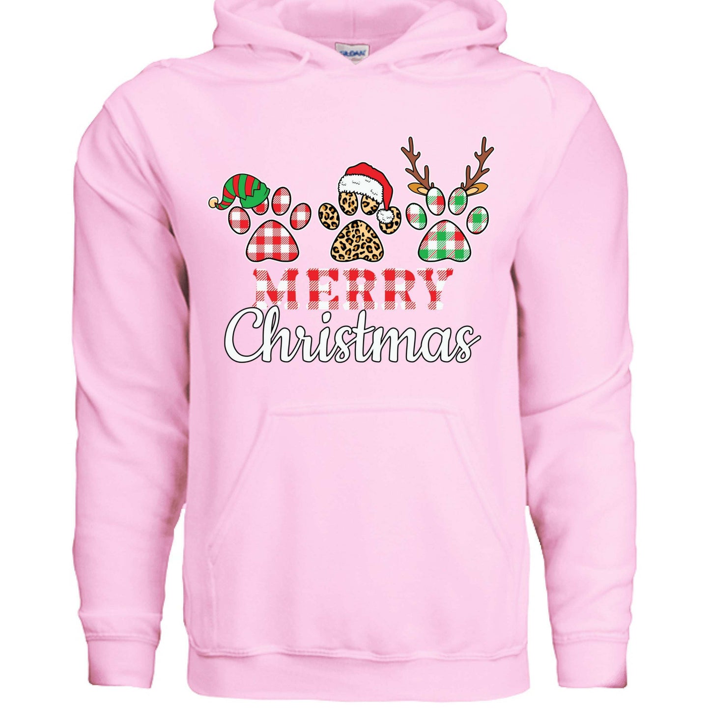 Merry Paws Hoodie - Cute Christmas Pet Lover Sweatshirt - Purrfect Pet Haven