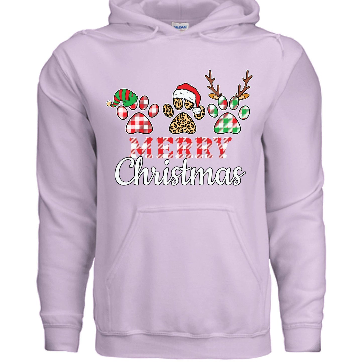 Merry Paws Hoodie - Cute Christmas Pet Lover Sweatshirt - Purrfect Pet Haven