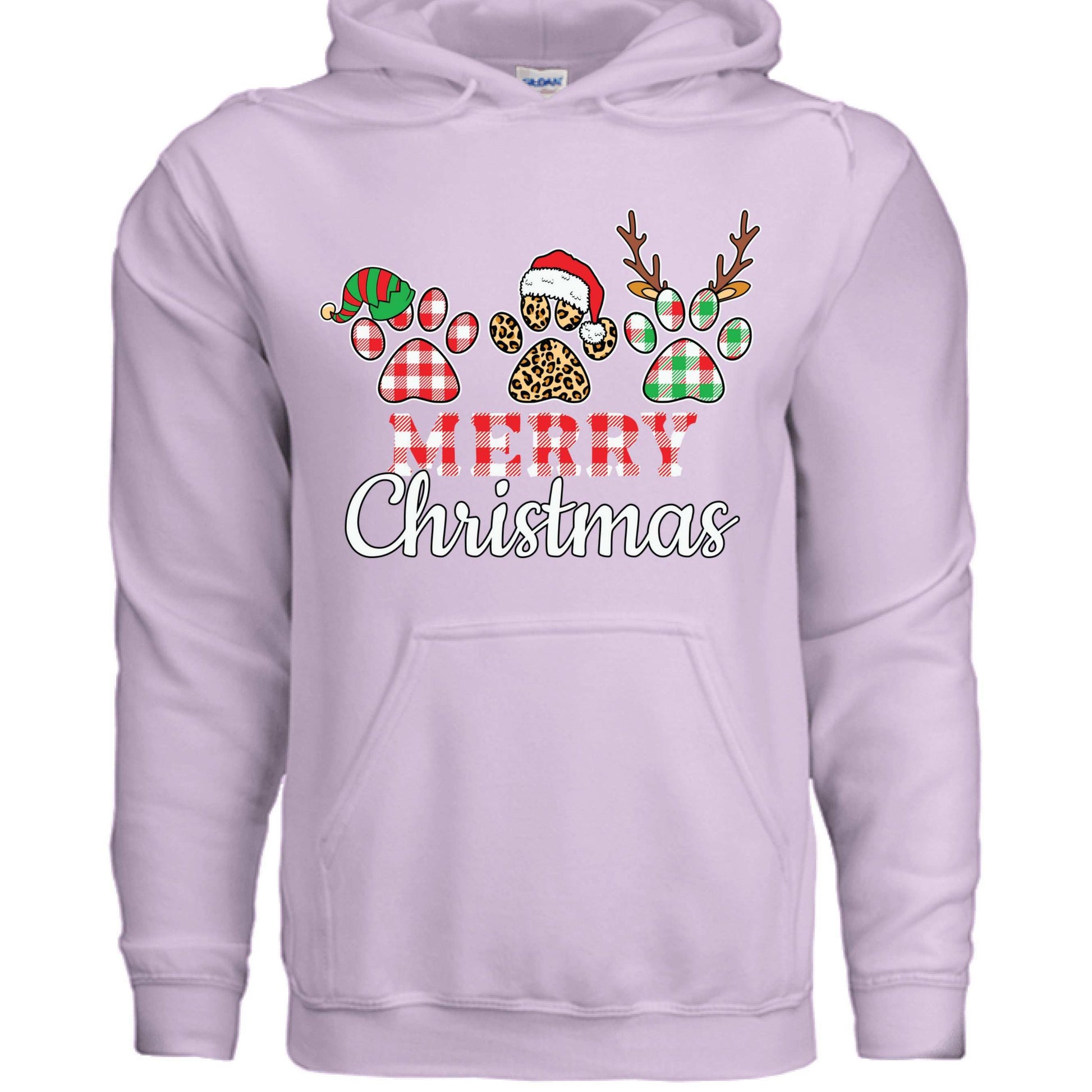 Merry Paws Hoodie - Cute Christmas Pet Lover Sweatshirt - Purrfect Pet Haven