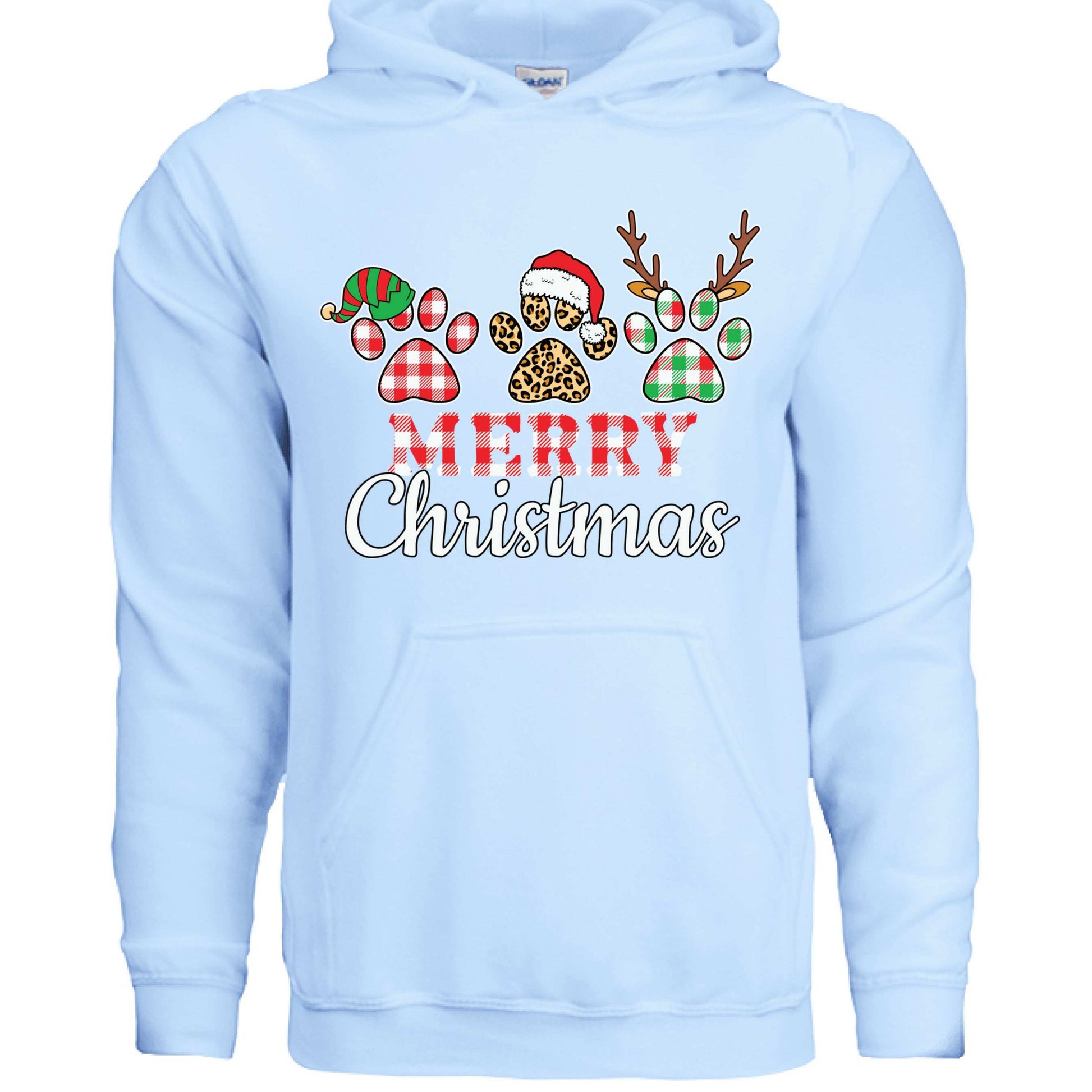 Merry Paws Hoodie - Cute Christmas Pet Lover Sweatshirt - Purrfect Pet Haven
