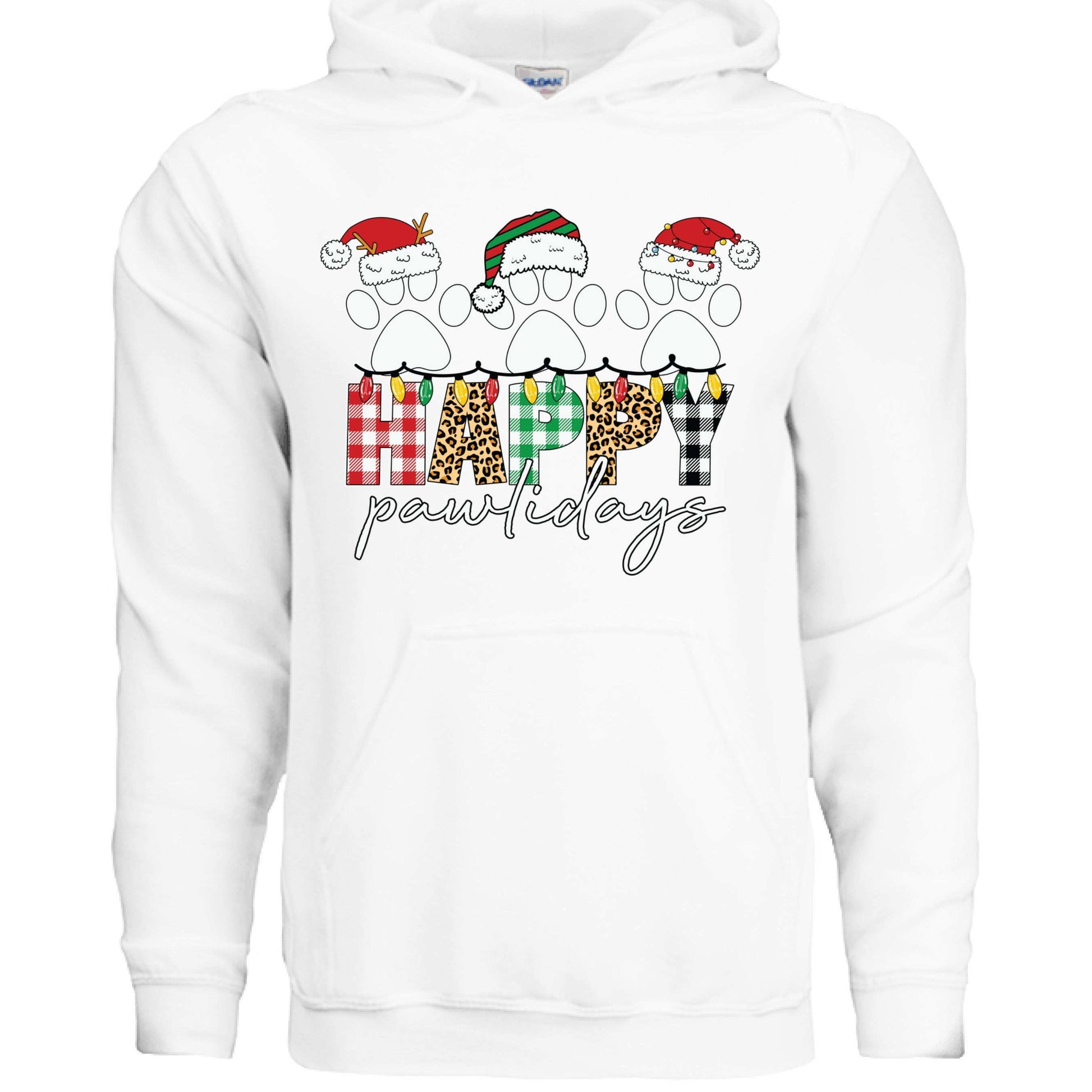 Pawlidays Hoodie - Cute Christmas Pet Lover Sweatshirt - Purrfect Pet Haven