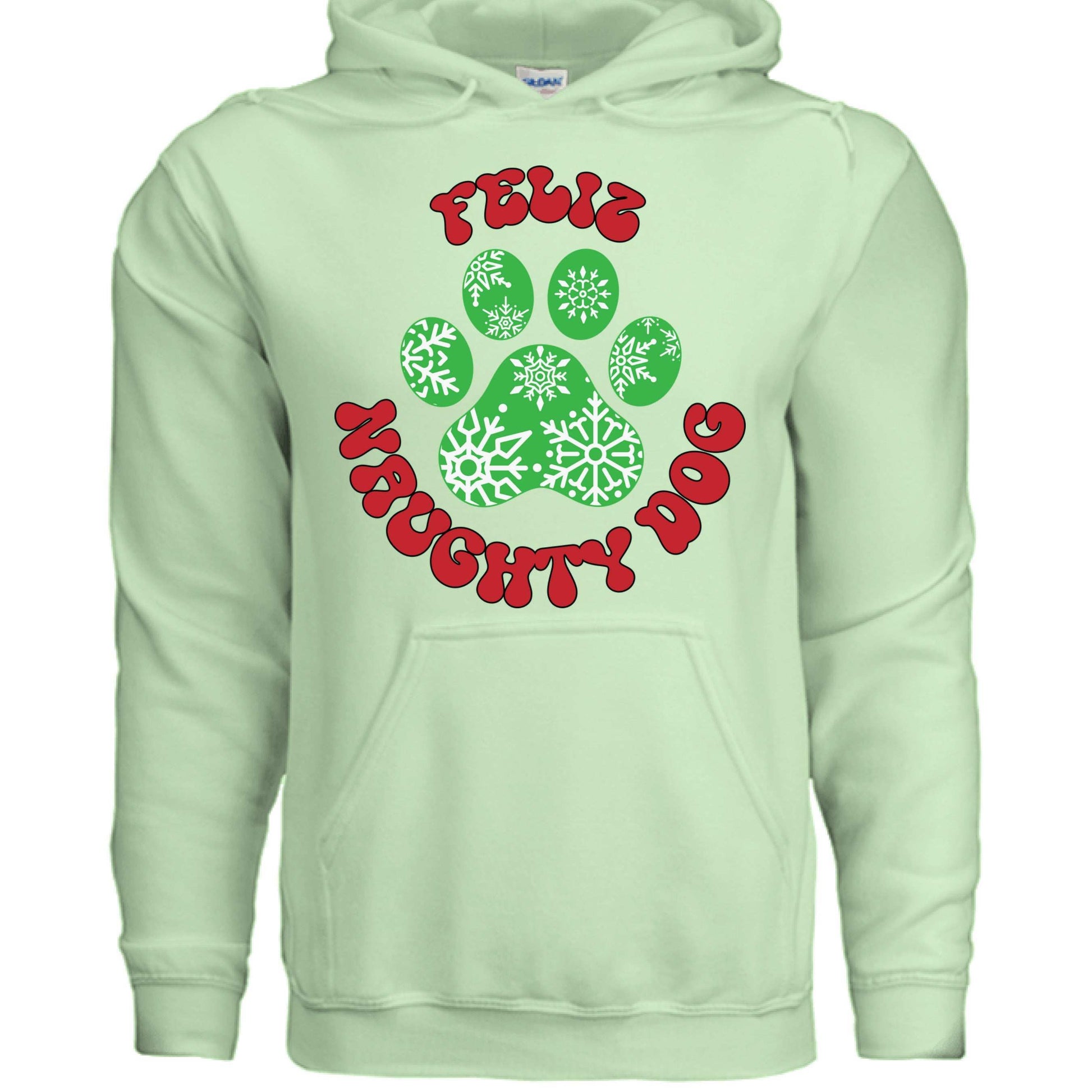 Feliz Naughty Hoodie - Funny Christmas Pet Lover Sweatshirt - Purrfect Pet Haven