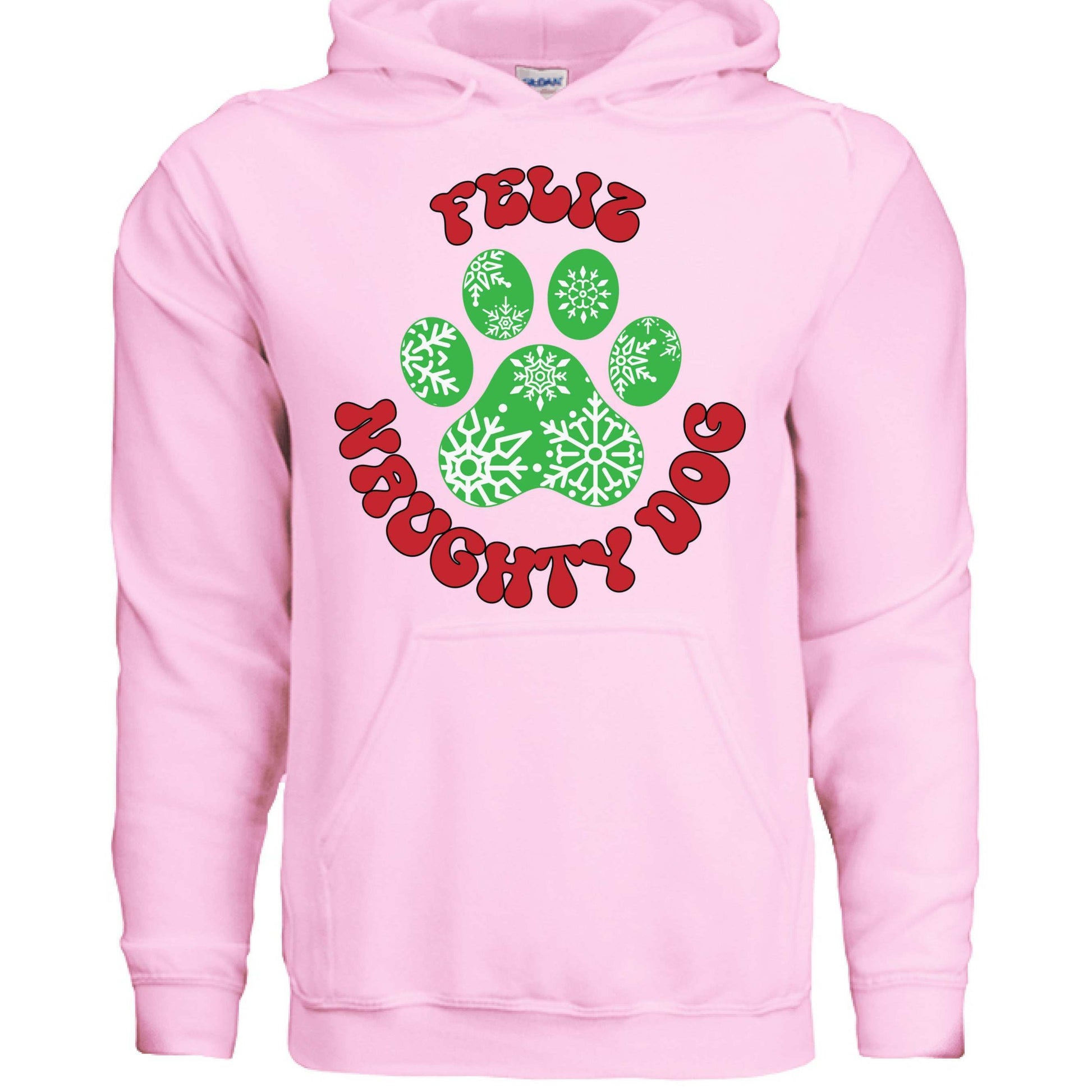 Feliz Naughty Hoodie - Funny Christmas Pet Lover Sweatshirt - Purrfect Pet Haven