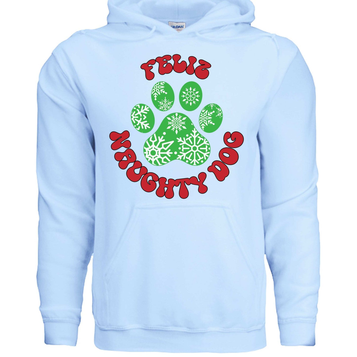 Feliz Naughty Hoodie - Funny Christmas Pet Lover Sweatshirt - Purrfect Pet Haven