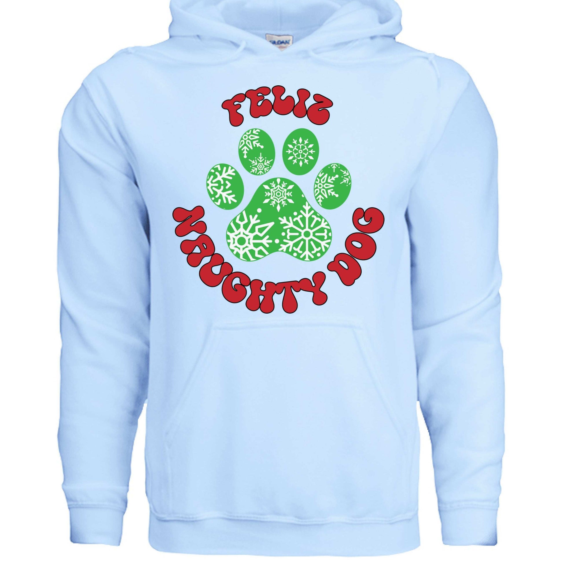 Feliz Naughty Hoodie - Funny Christmas Pet Lover Sweatshirt - Purrfect Pet Haven
