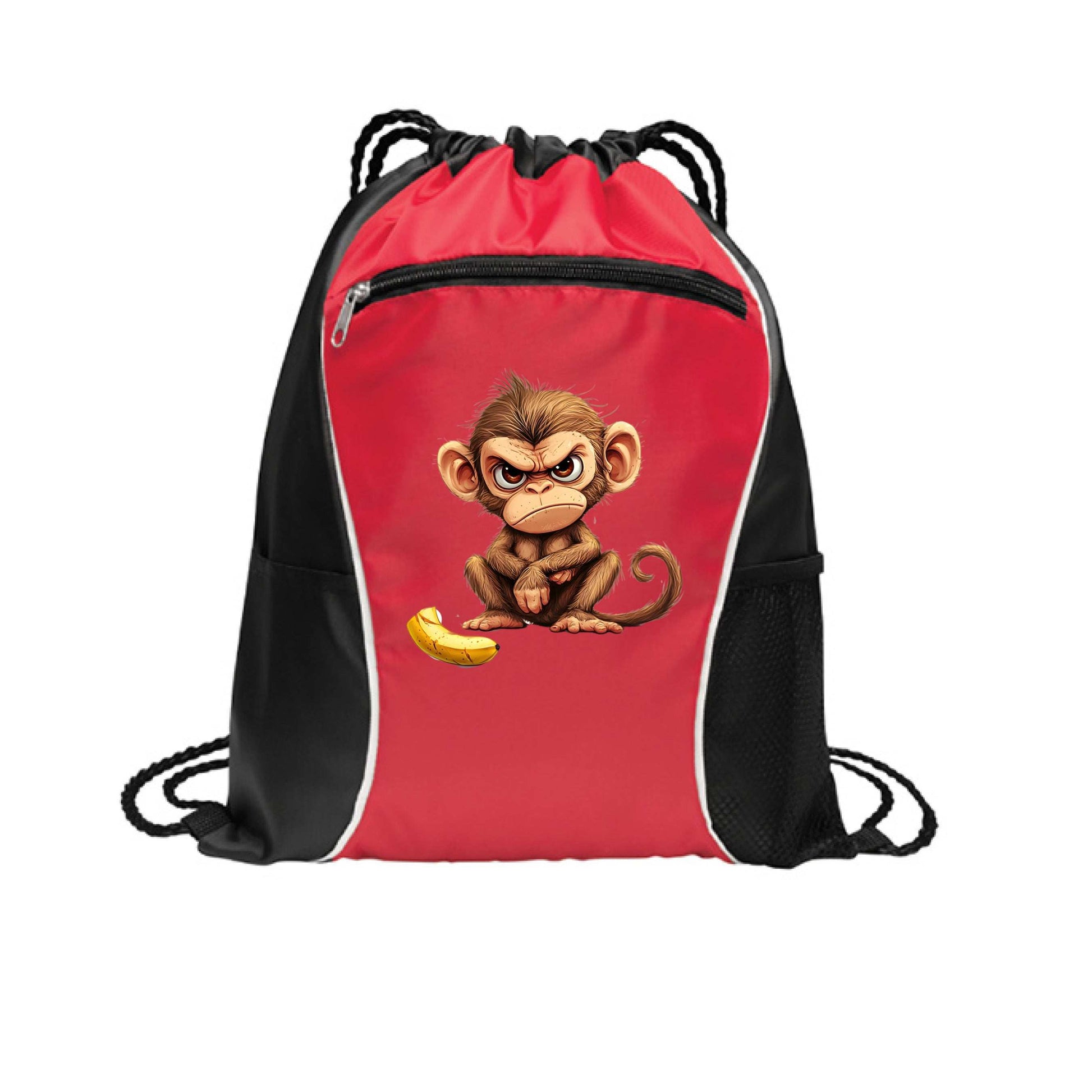 Monkey Drawstring Bag - Fun Cinch Pack for Pet Lovers - Purrfect Pet Haven