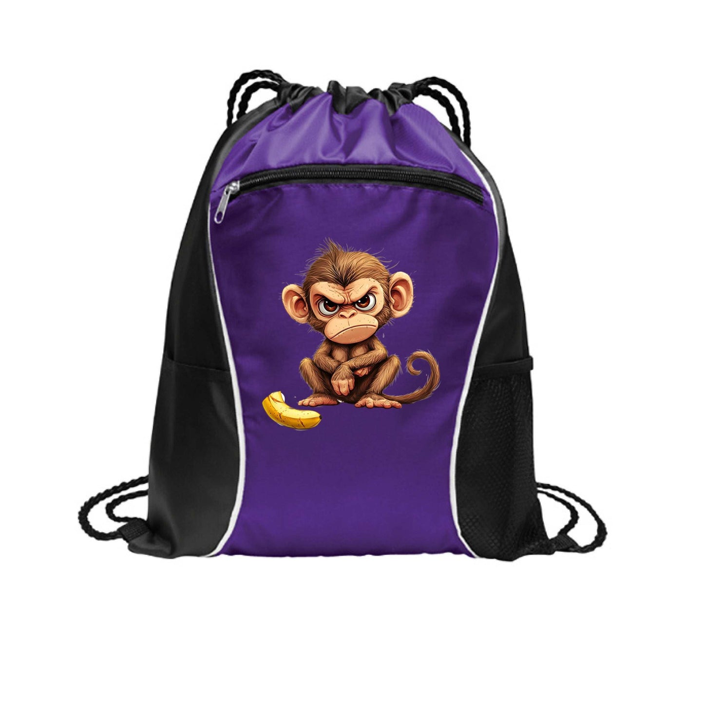 Monkey Drawstring Bag - Fun Cinch Pack for Pet Lovers - Purrfect Pet Haven