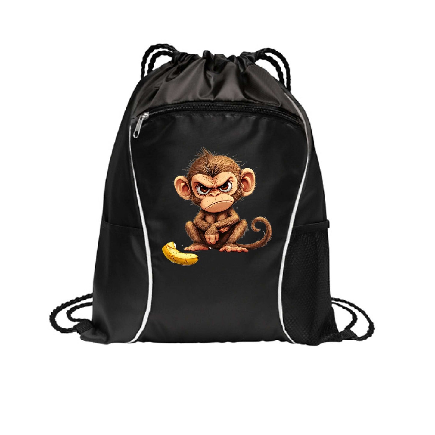 Monkey Drawstring Bag - Fun Cinch Pack for Pet Lovers - Purrfect Pet Haven